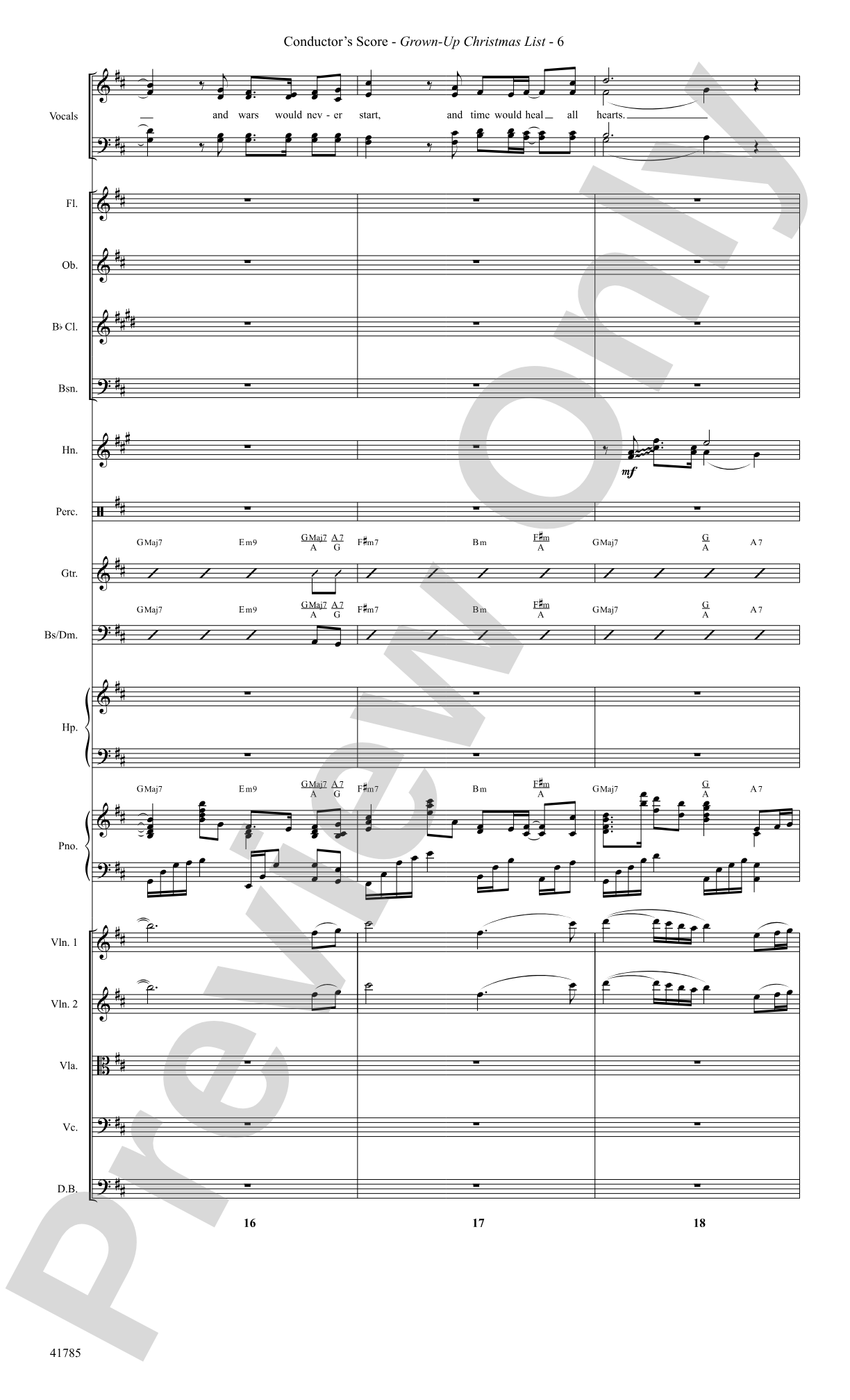 Grown-Up Christmas List: Score: Choral SoundPax