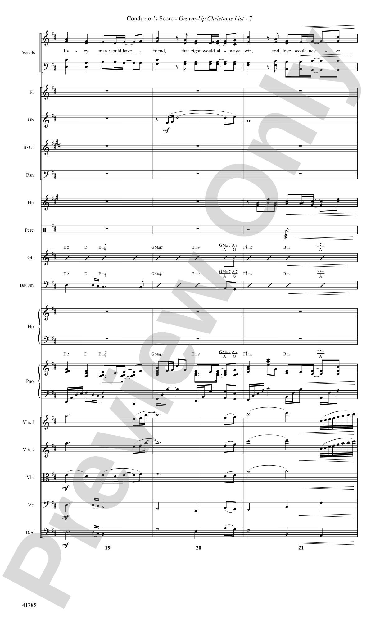 Grown-Up Christmas List: Score: Choral SoundPax