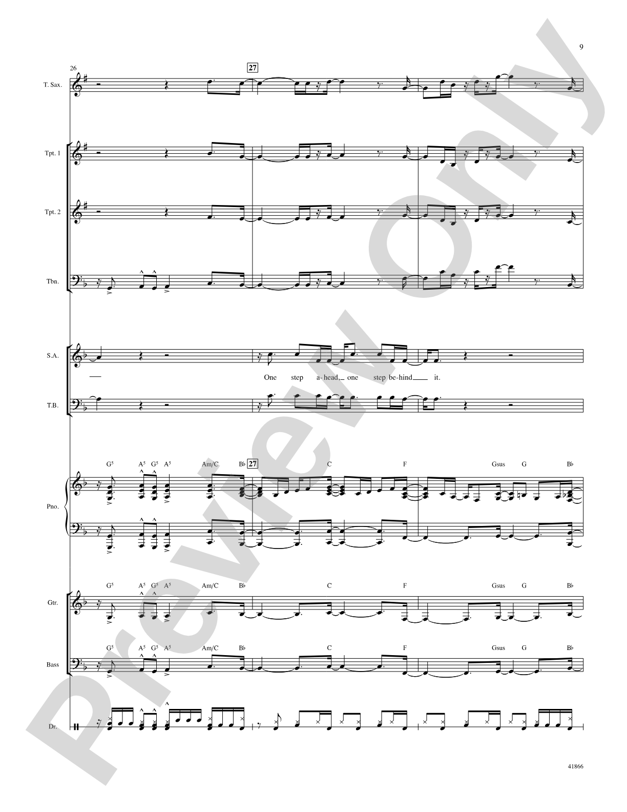 Right Now: Score: Choral SoundPax