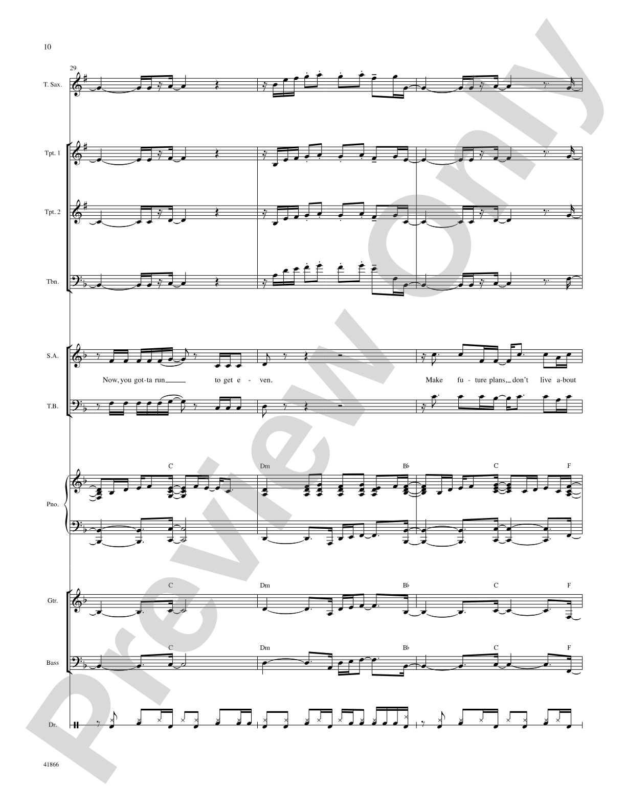 Right Now: Score: Choral SoundPax