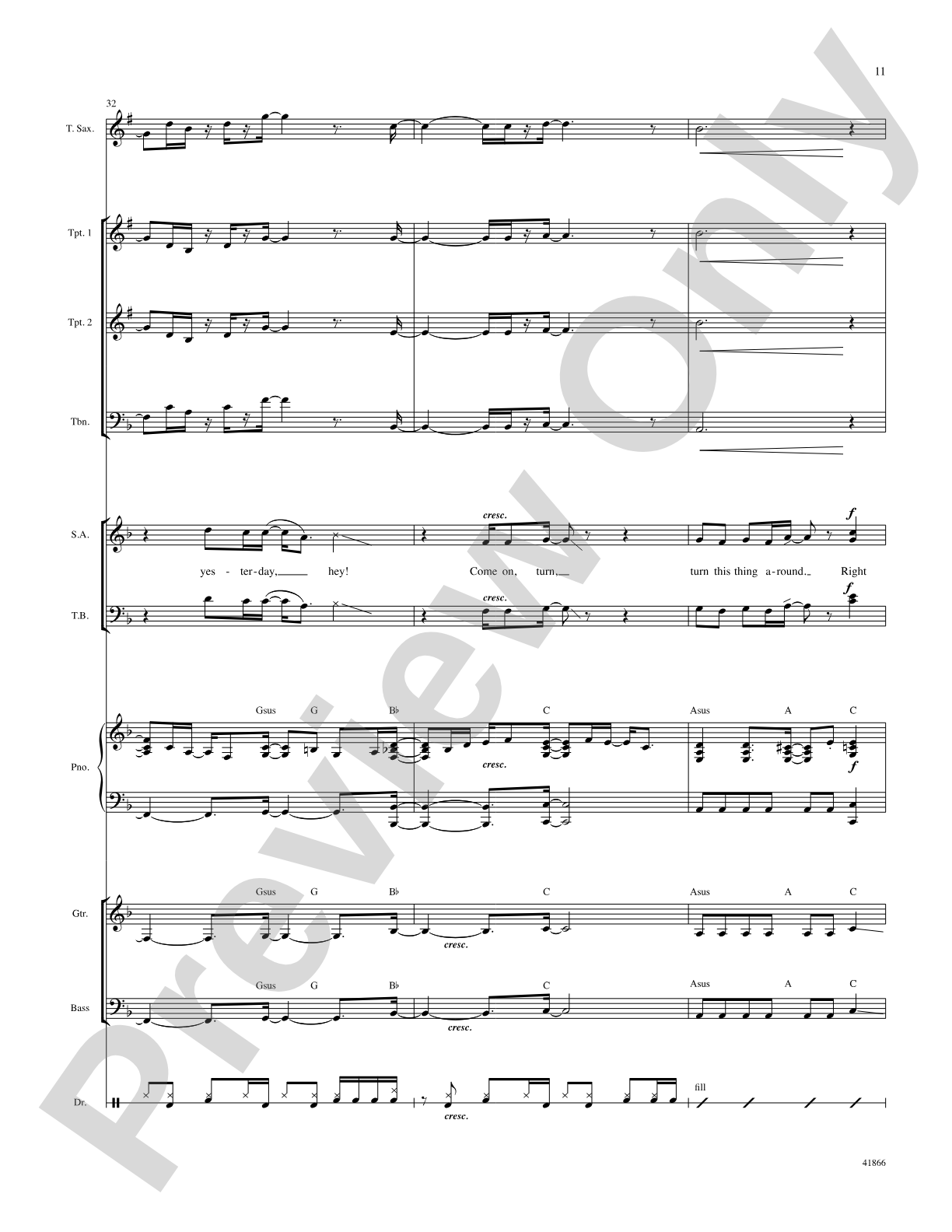 Right Now: Score: Choral SoundPax
