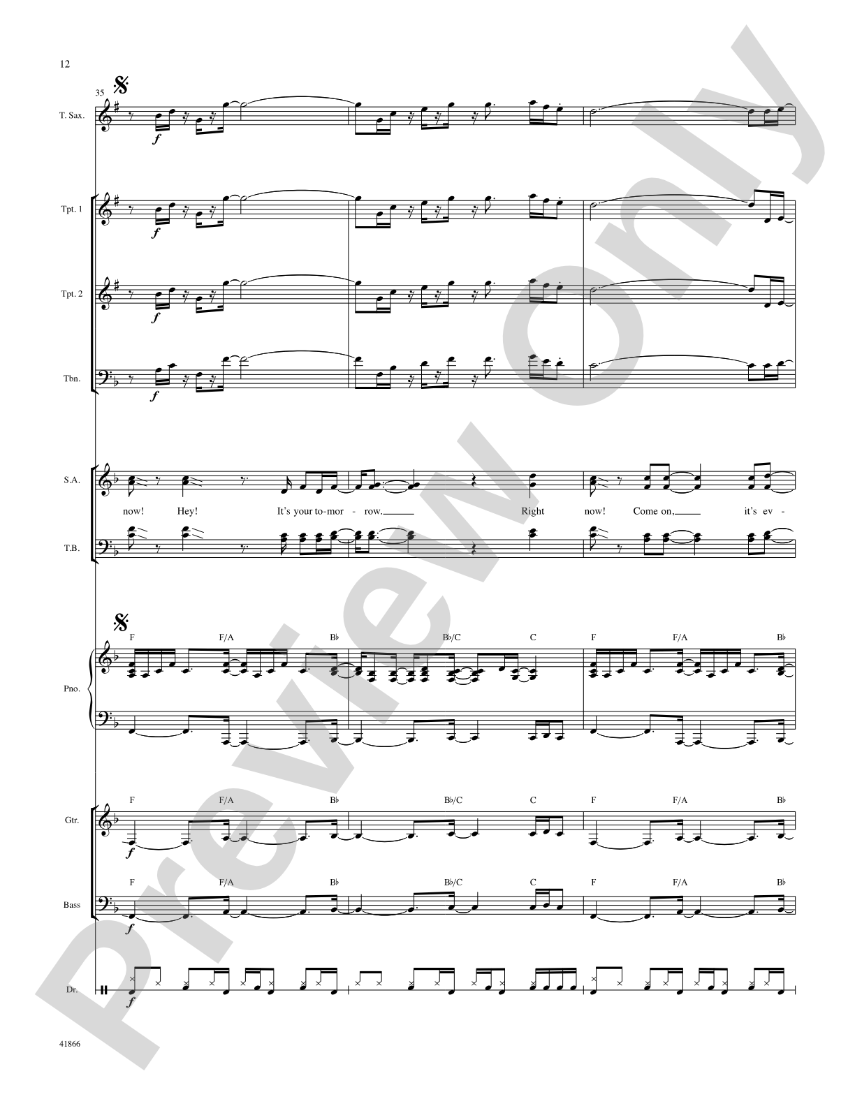 Right Now: Score: Choral SoundPax