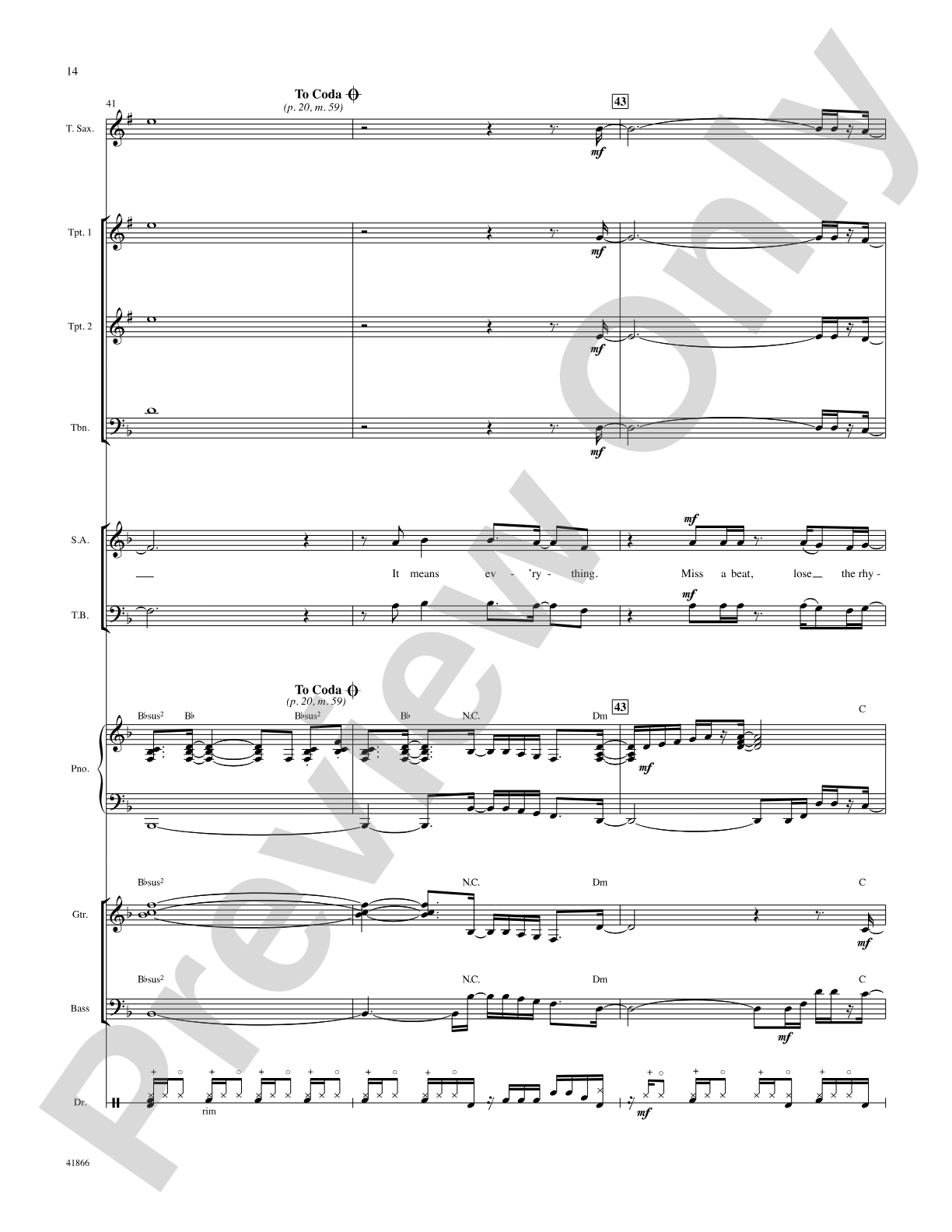 Right Now: Score: Choral SoundPax
