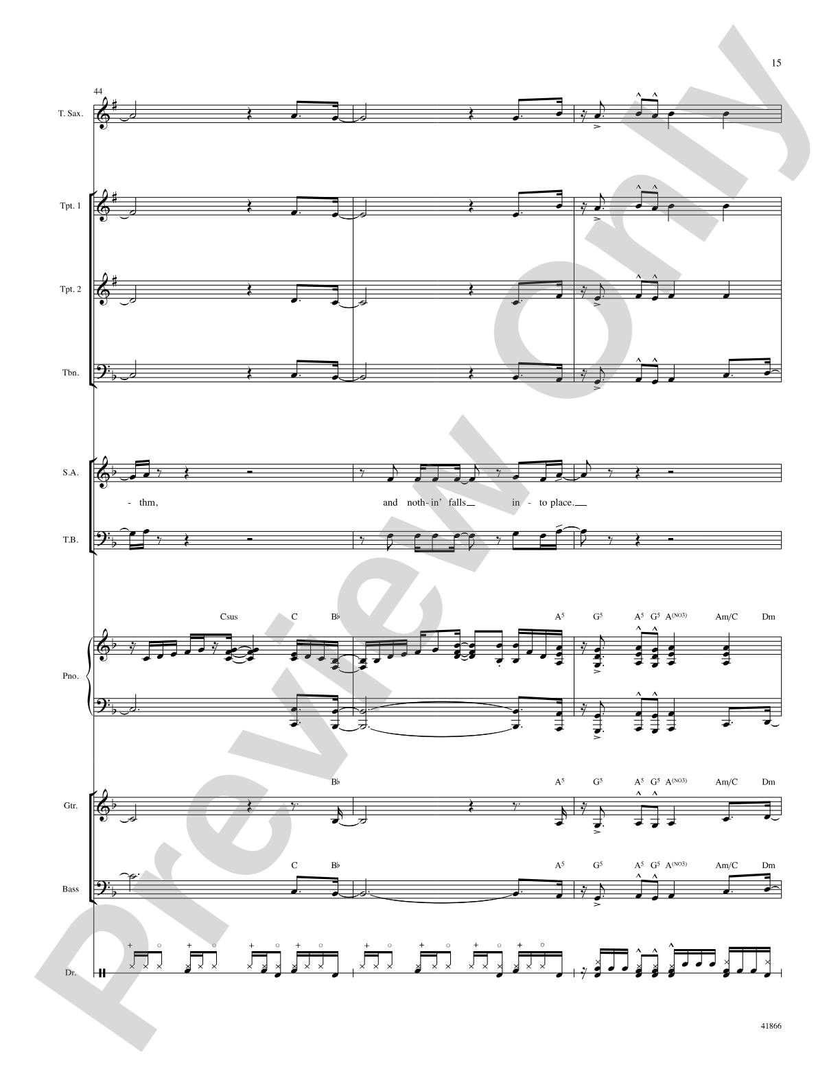 Right Now: Score: Choral SoundPax