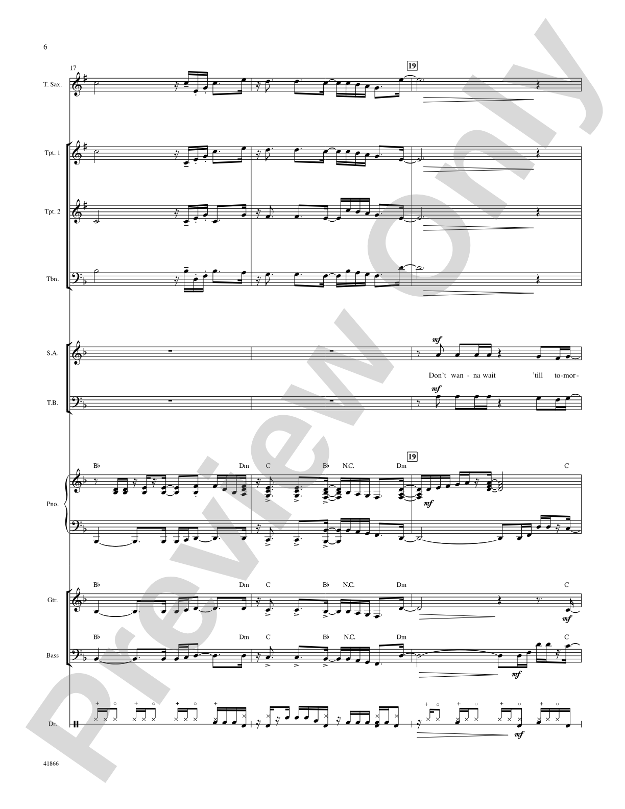Right Now: Score: Choral SoundPax