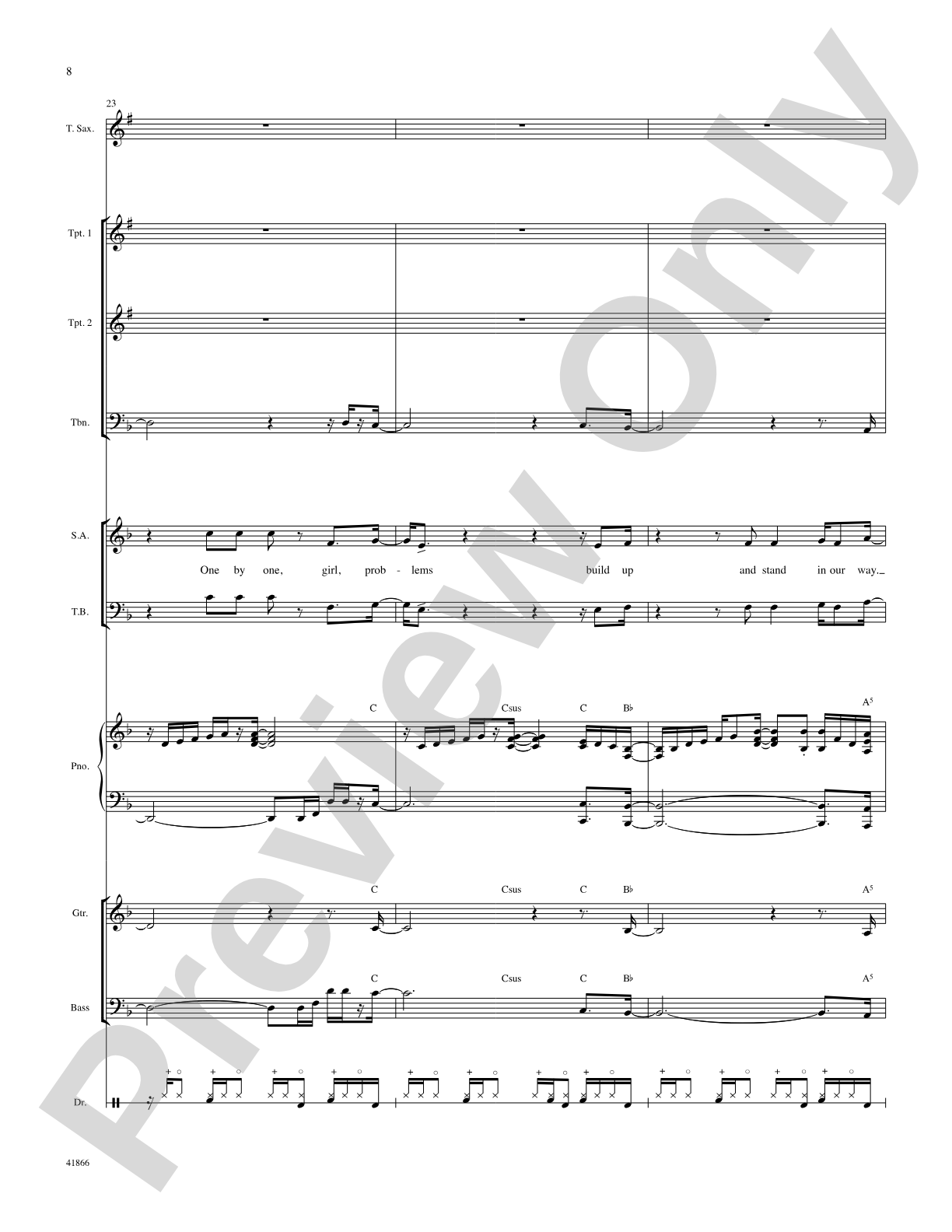 Right Now: Score: Choral SoundPax