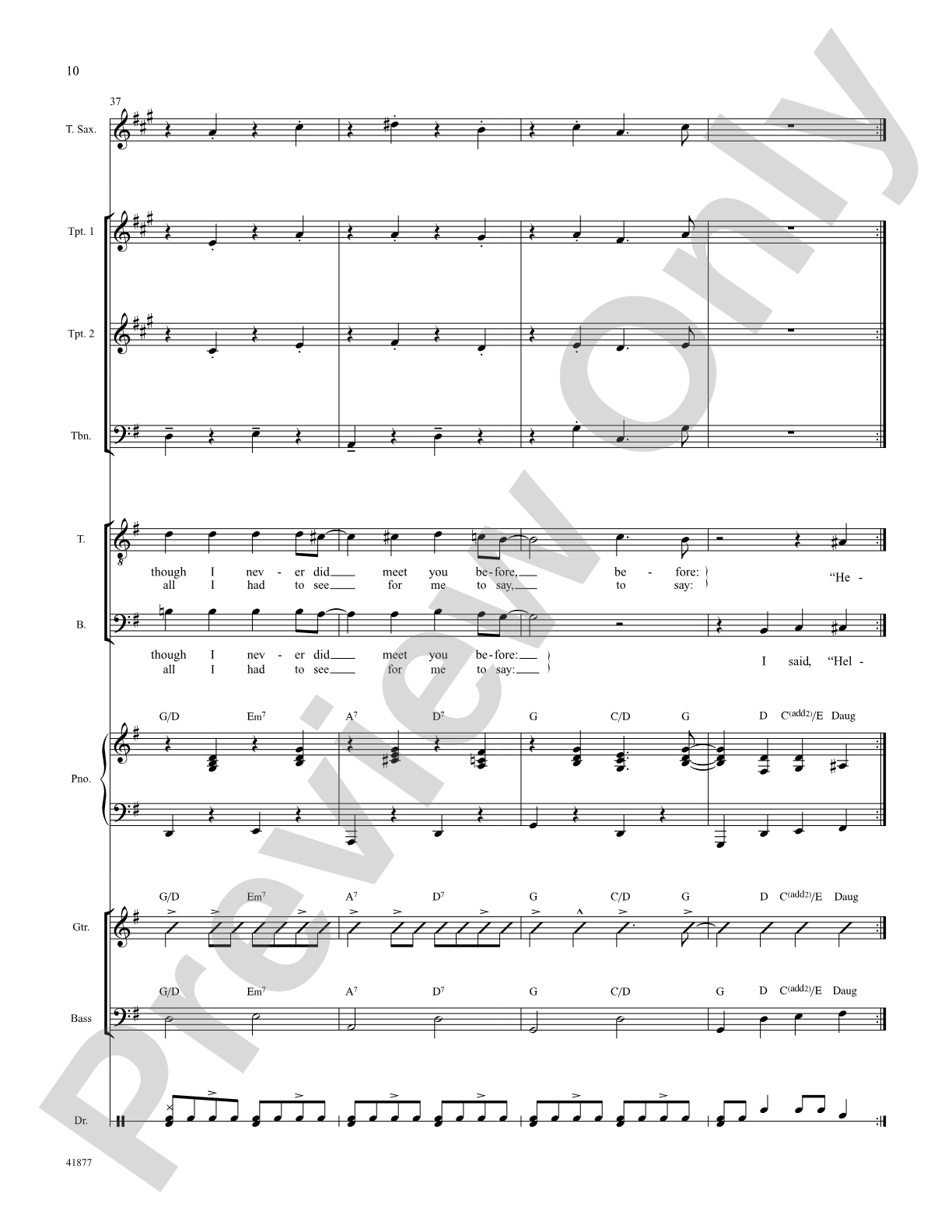 Hello, Mary Lou: Score: Choral SoundPax