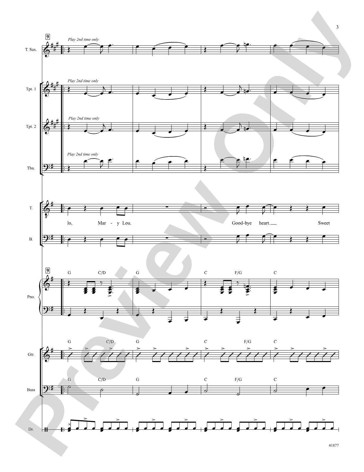 Hello, Mary Lou: Score: Choral SoundPax