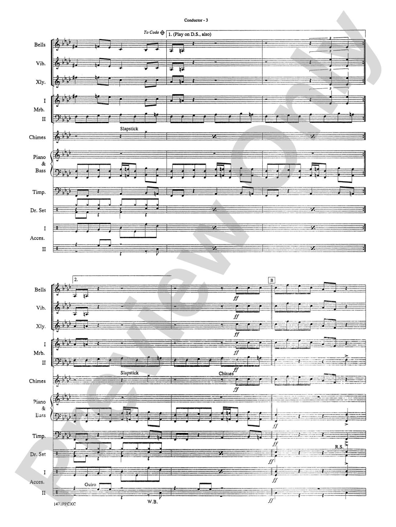 Peter Gunn: Percussion Ensemble Book & CD