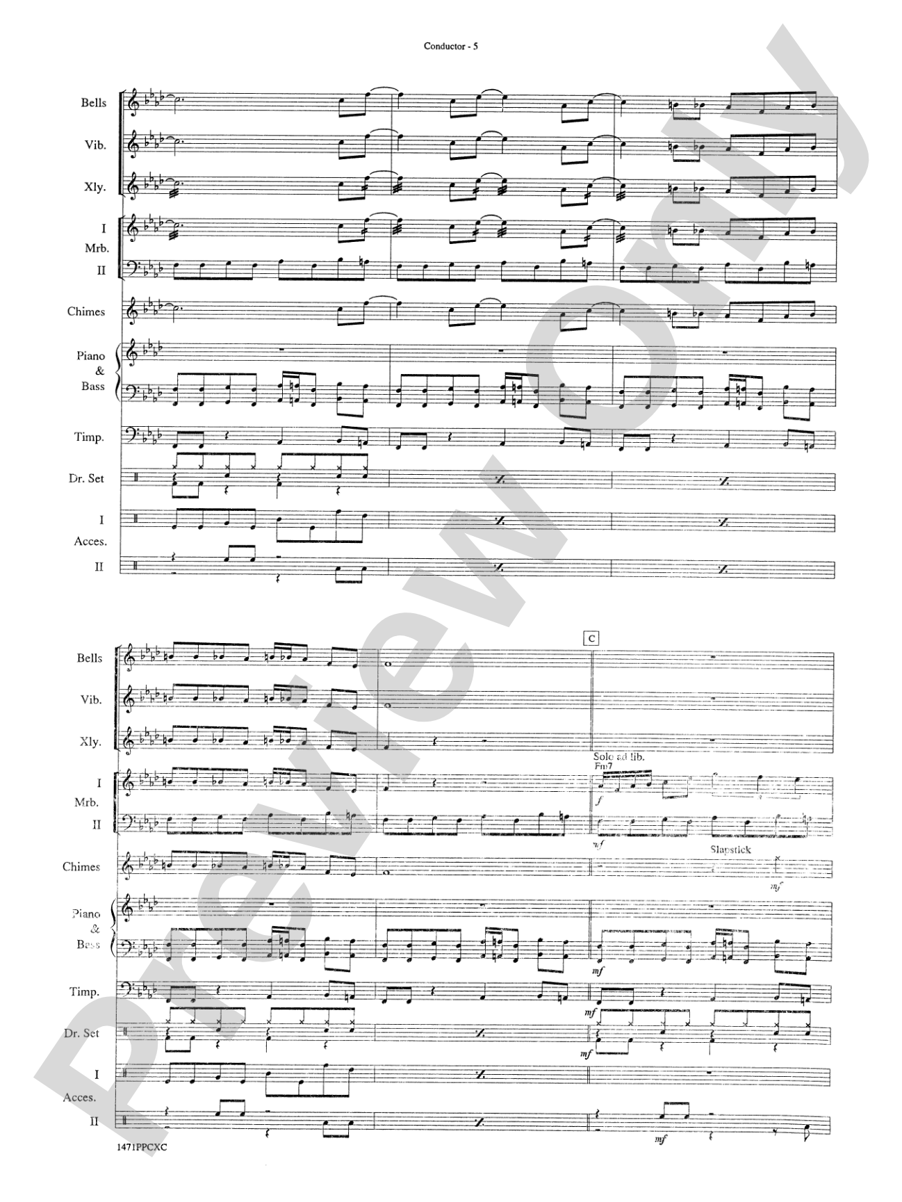Peter Gunn: Percussion Ensemble Book & CD
