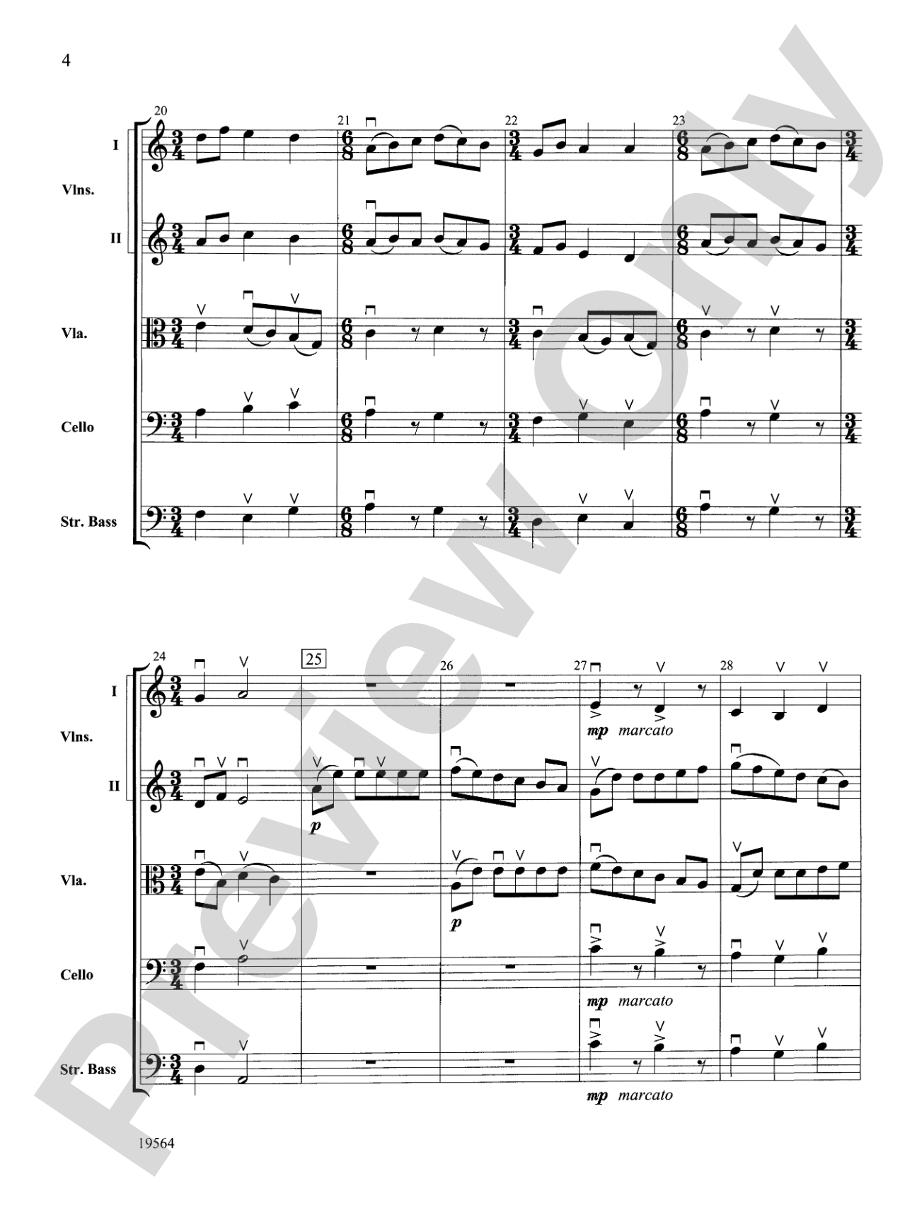 Diversions: String Orchestra Conductor Score & Parts