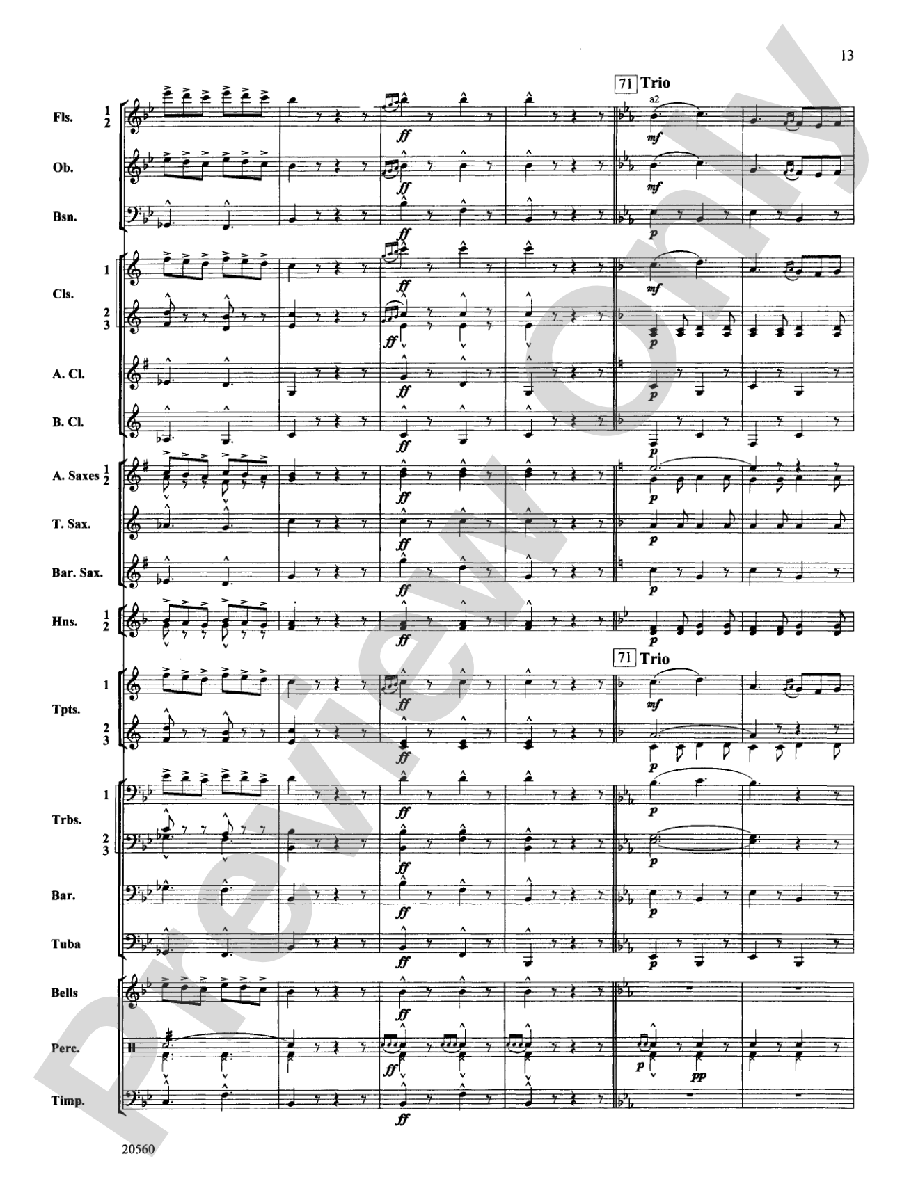 Marche Lorraine: Concert Band Conductor Score & Parts