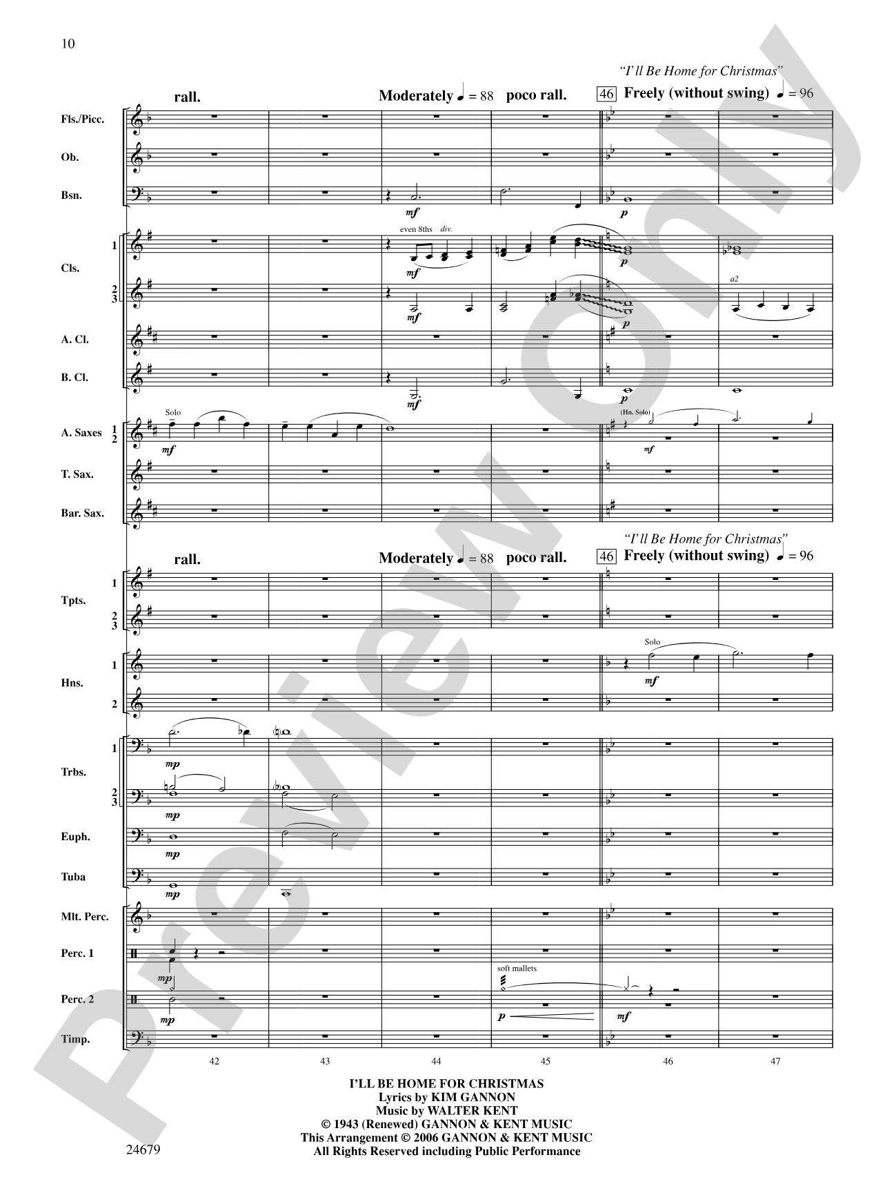 A Most Wonderful Christmas: Concert Band Conductor Score & Parts
