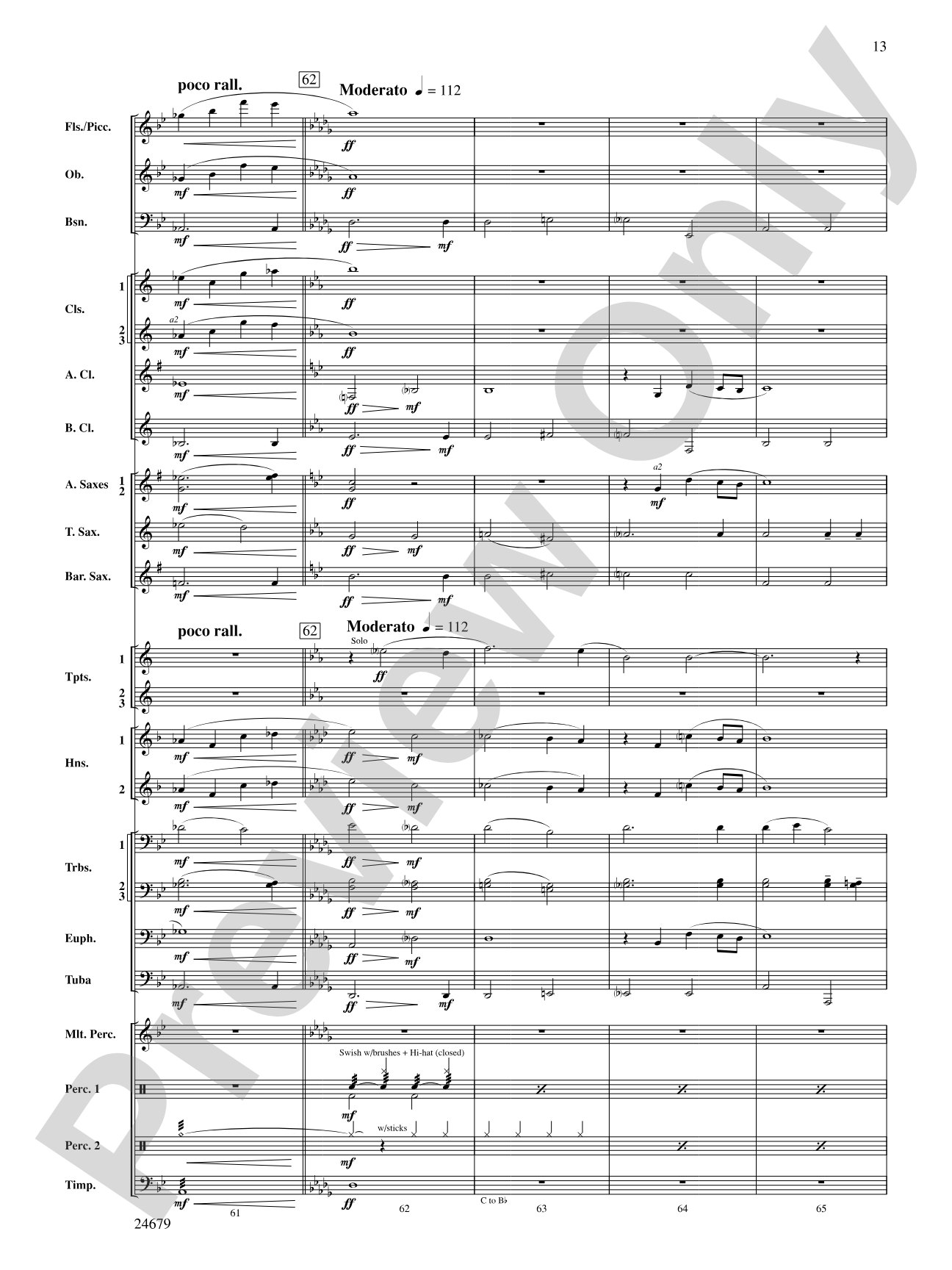 A Most Wonderful Christmas: Concert Band Conductor Score & Parts