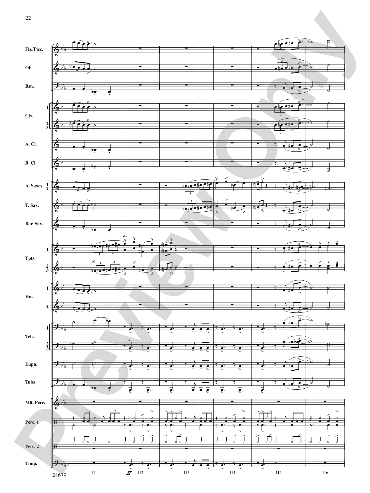 A Most Wonderful Christmas: Concert Band Conductor Score & Parts