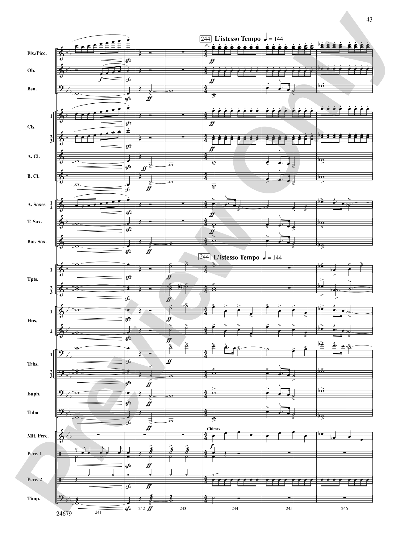 A Most Wonderful Christmas: Concert Band Conductor Score & Parts
