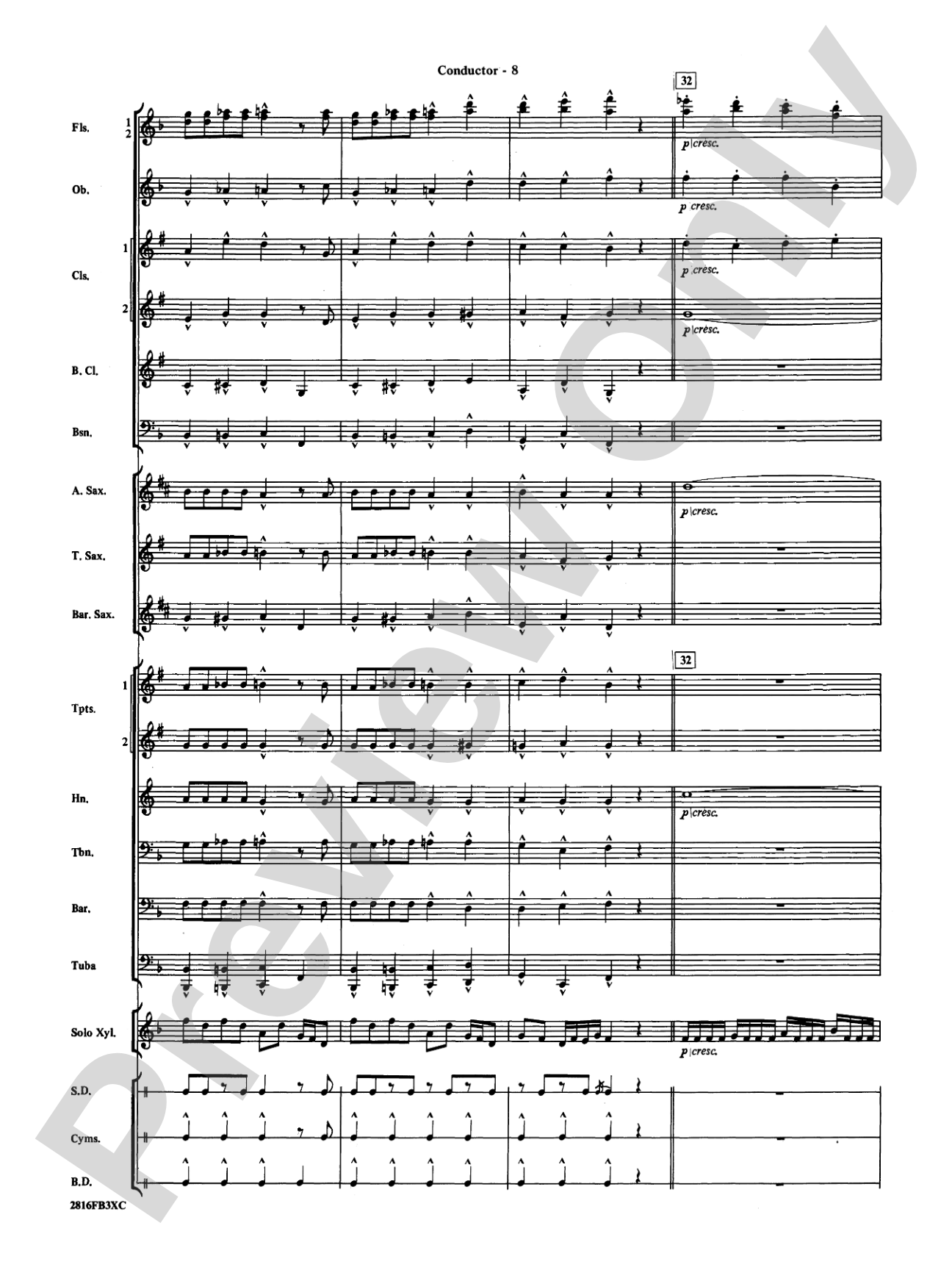 Fiddle-Faddle: Concert Band Conductor Score & Parts
