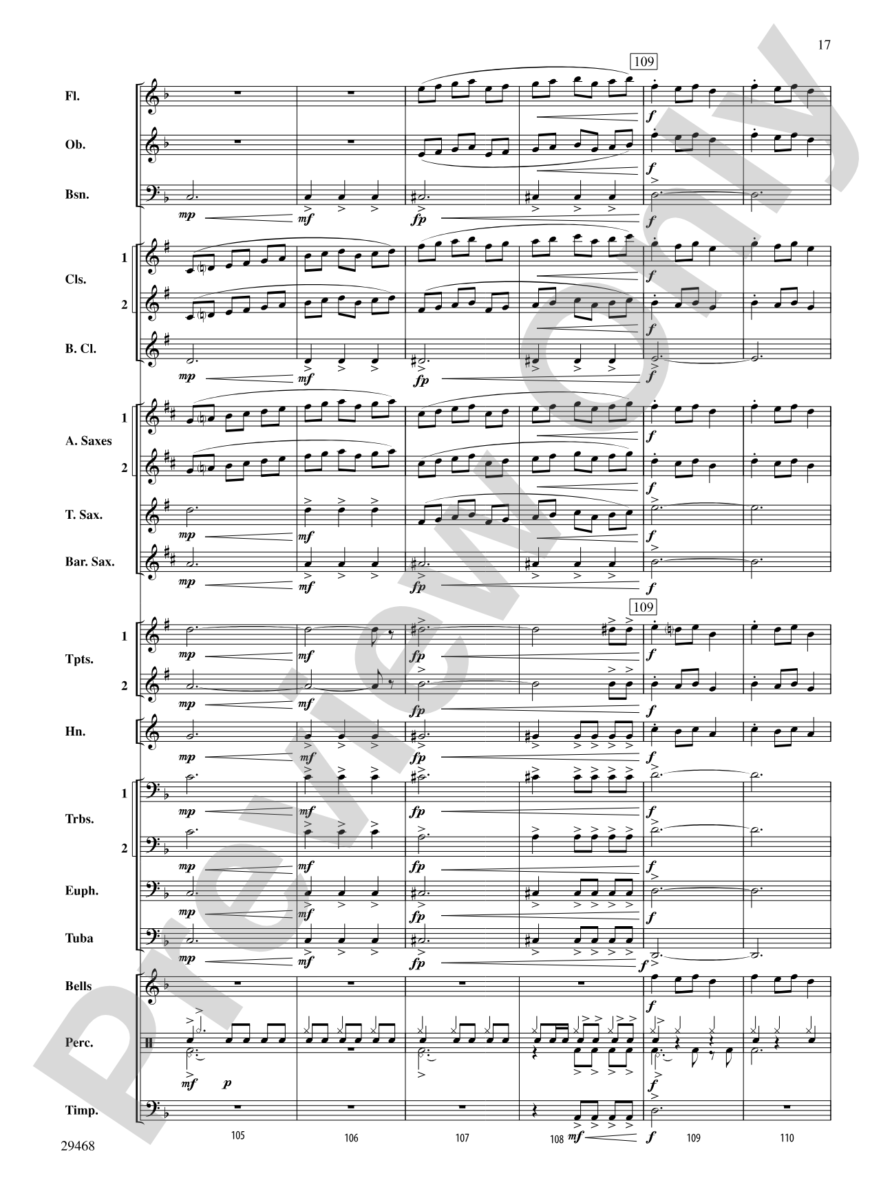 Carol of the Bells: Concert Band Conductor Score & Parts