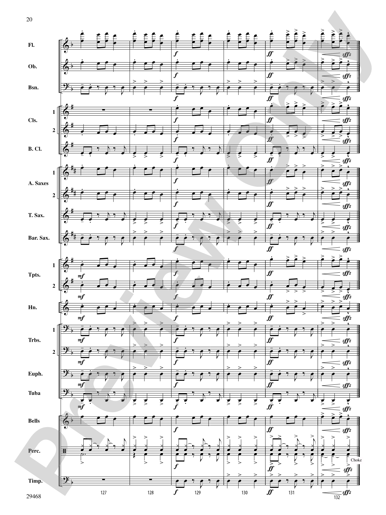 Carol of the Bells: Concert Band Conductor Score & Parts