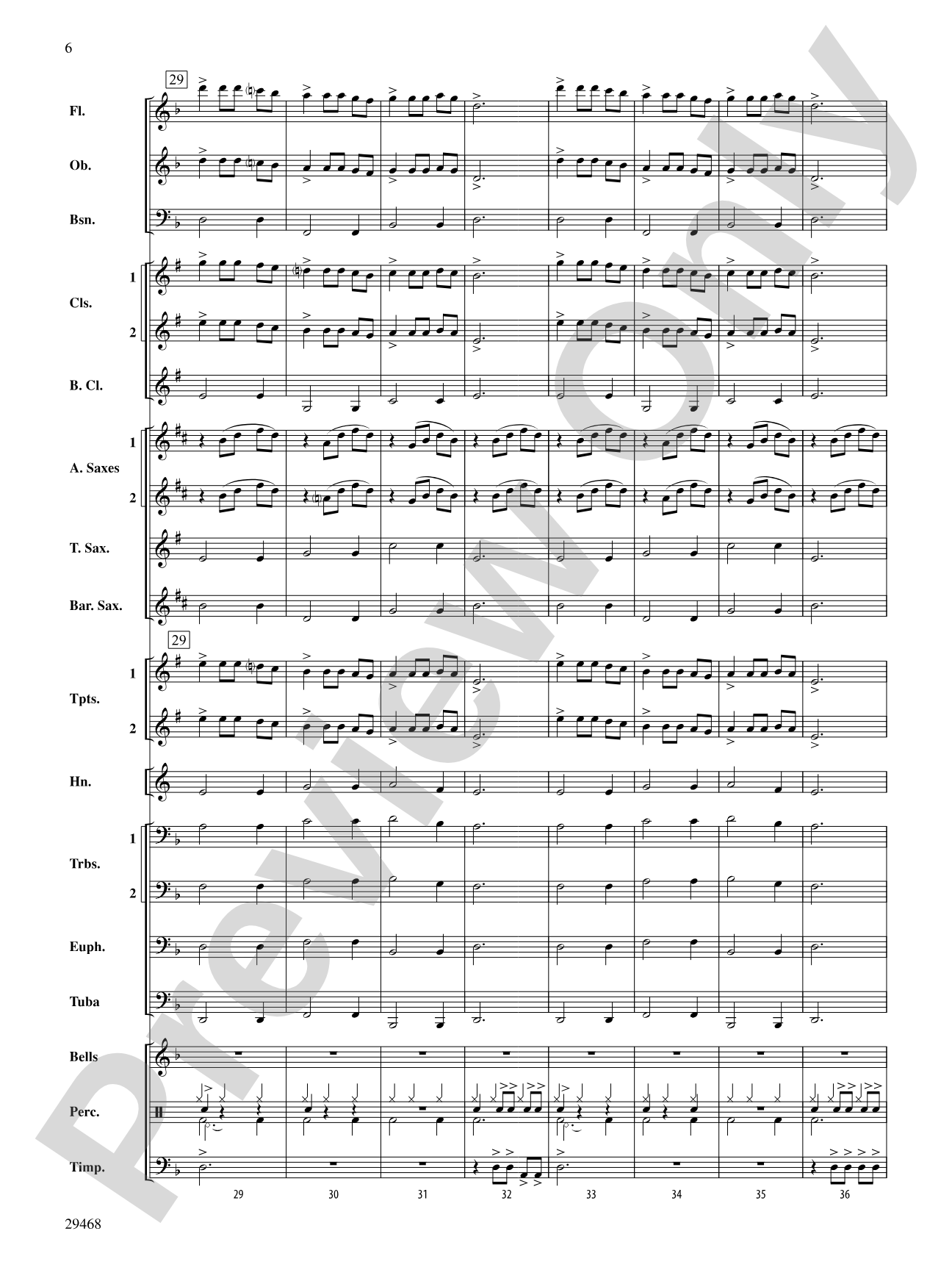 Carol of the Bells: Concert Band Conductor Score & Parts