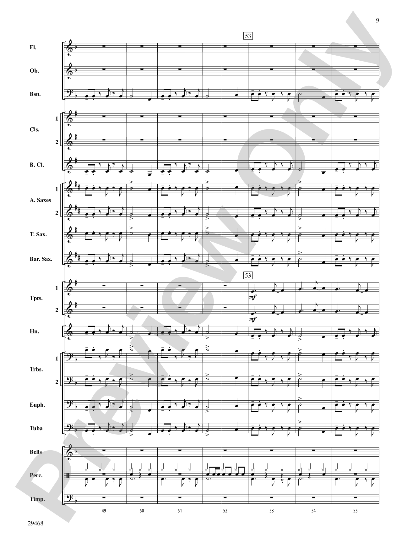 Carol of the Bells: Concert Band Conductor Score & Parts