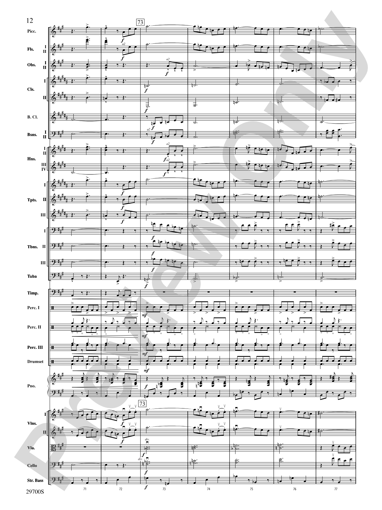 La Suerte de los Tontos (Fortune of Fools): Full Orchestra Conductor Score & Parts