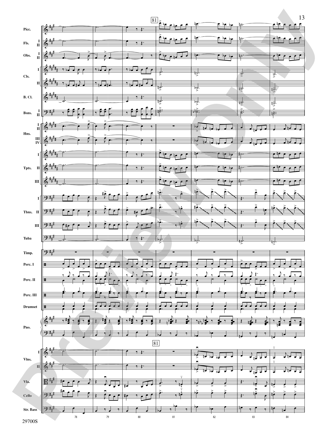 La Suerte de los Tontos (Fortune of Fools): Full Orchestra Conductor Score & Parts
