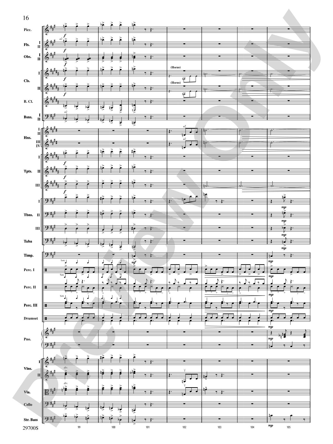 La Suerte de los Tontos (Fortune of Fools): Full Orchestra Conductor Score & Parts