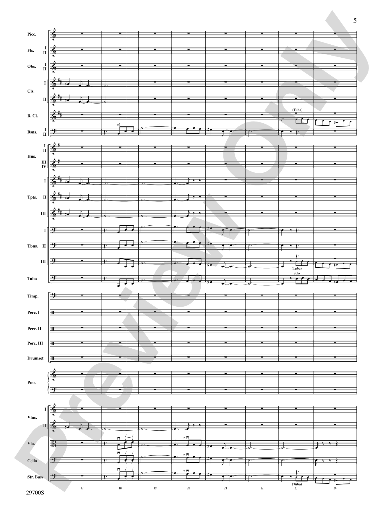 La Suerte de los Tontos (Fortune of Fools): Full Orchestra Conductor Score & Parts