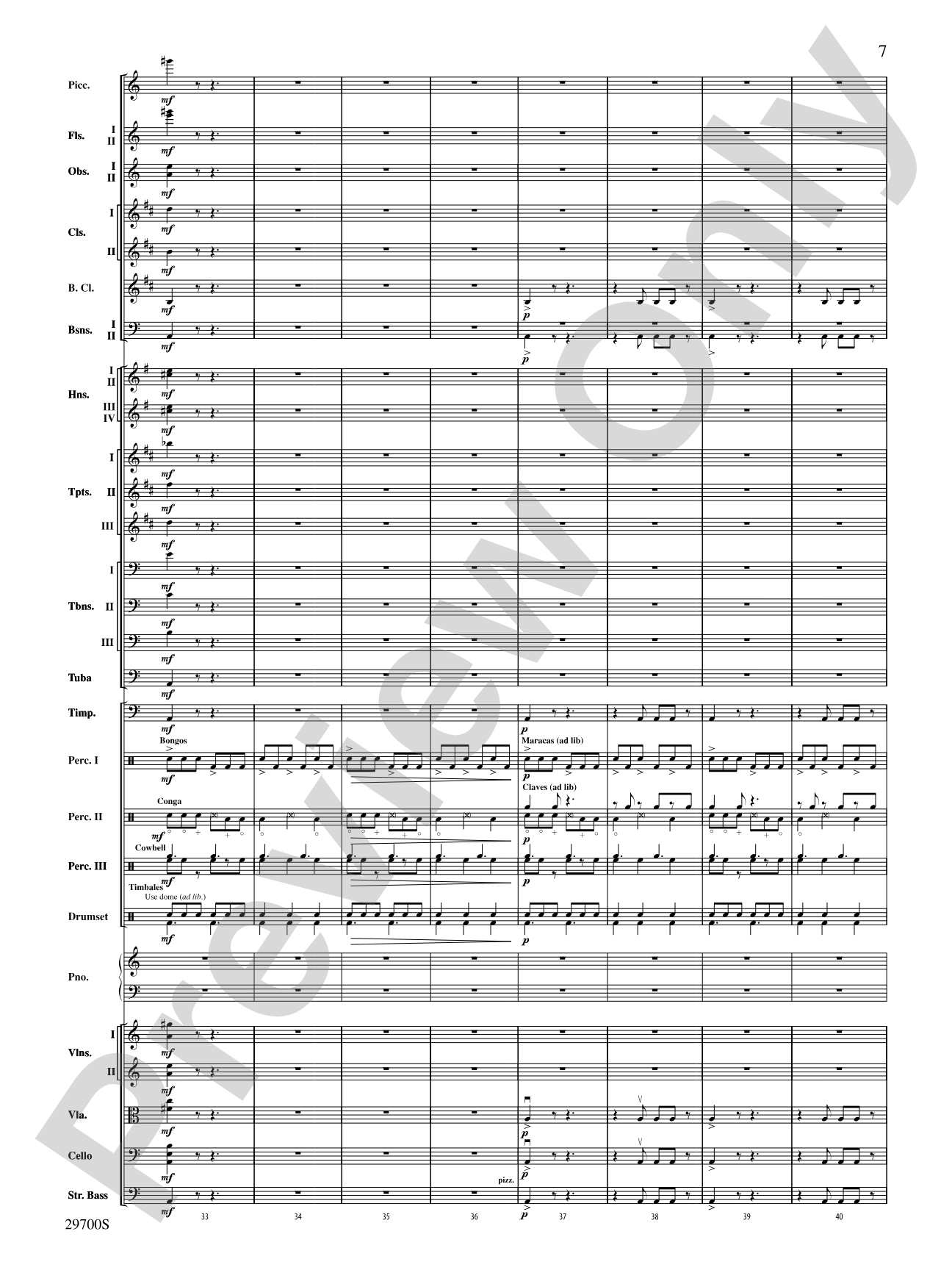 La Suerte de los Tontos (Fortune of Fools): Full Orchestra Conductor Score & Parts
