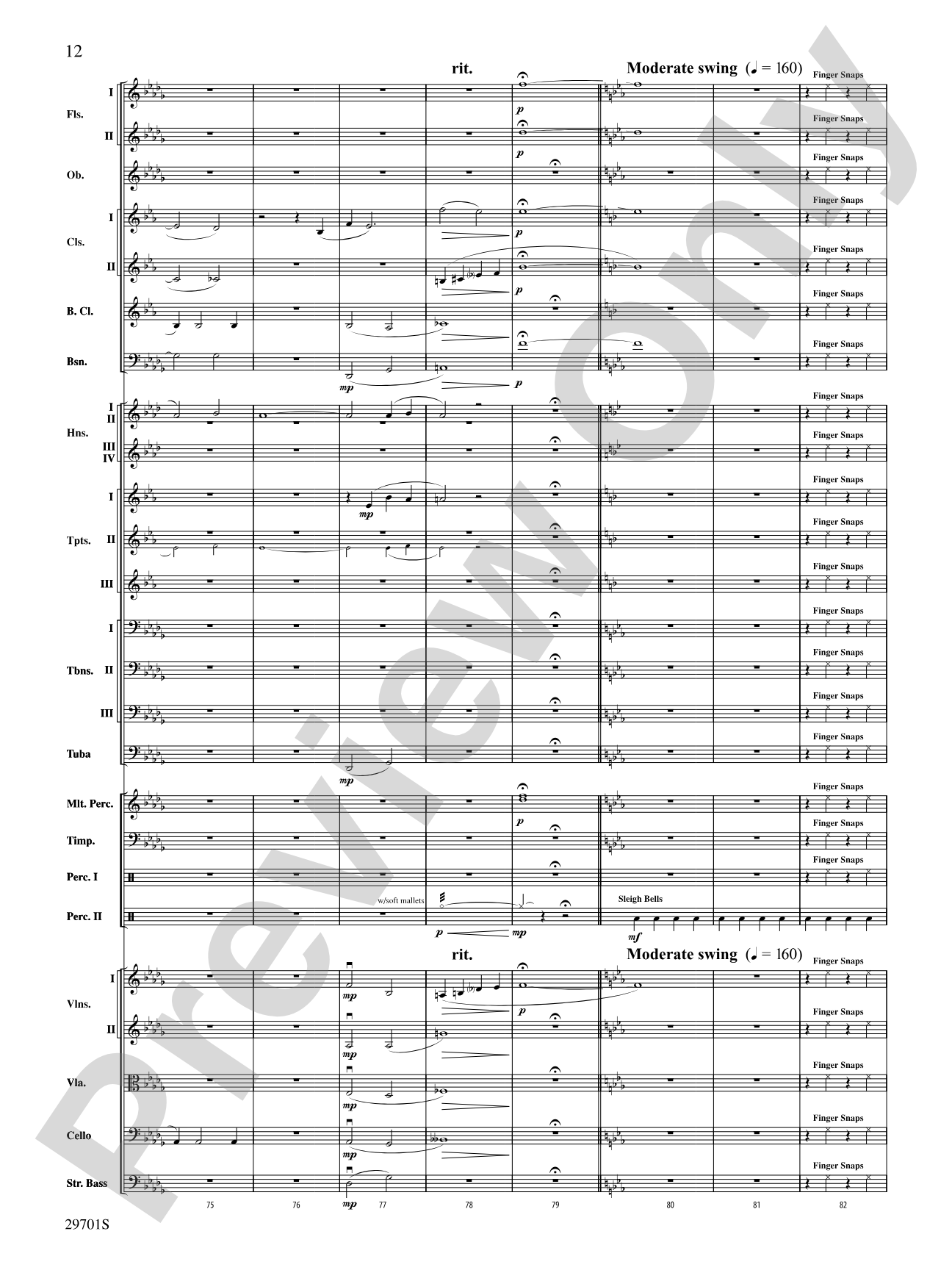 A Most Wonderful Christmas: Full Orchestra Conductor Score & Parts