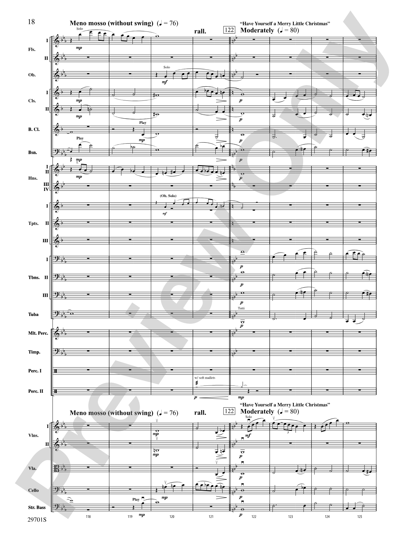 A Most Wonderful Christmas: Full Orchestra Conductor Score & Parts