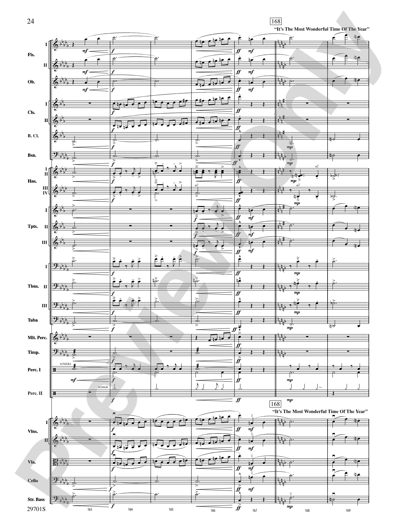 A Most Wonderful Christmas: Full Orchestra Conductor Score & Parts