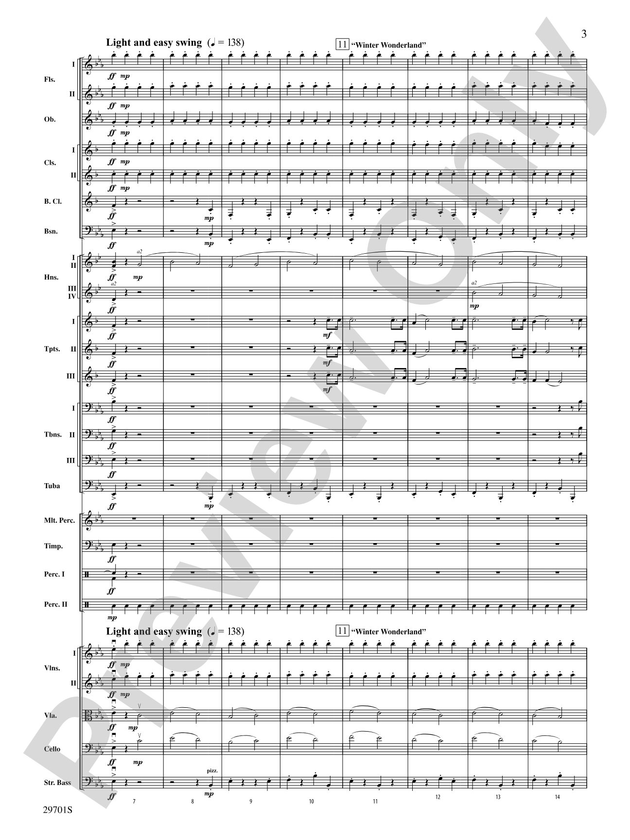 A Most Wonderful Christmas: Full Orchestra Conductor Score & Parts