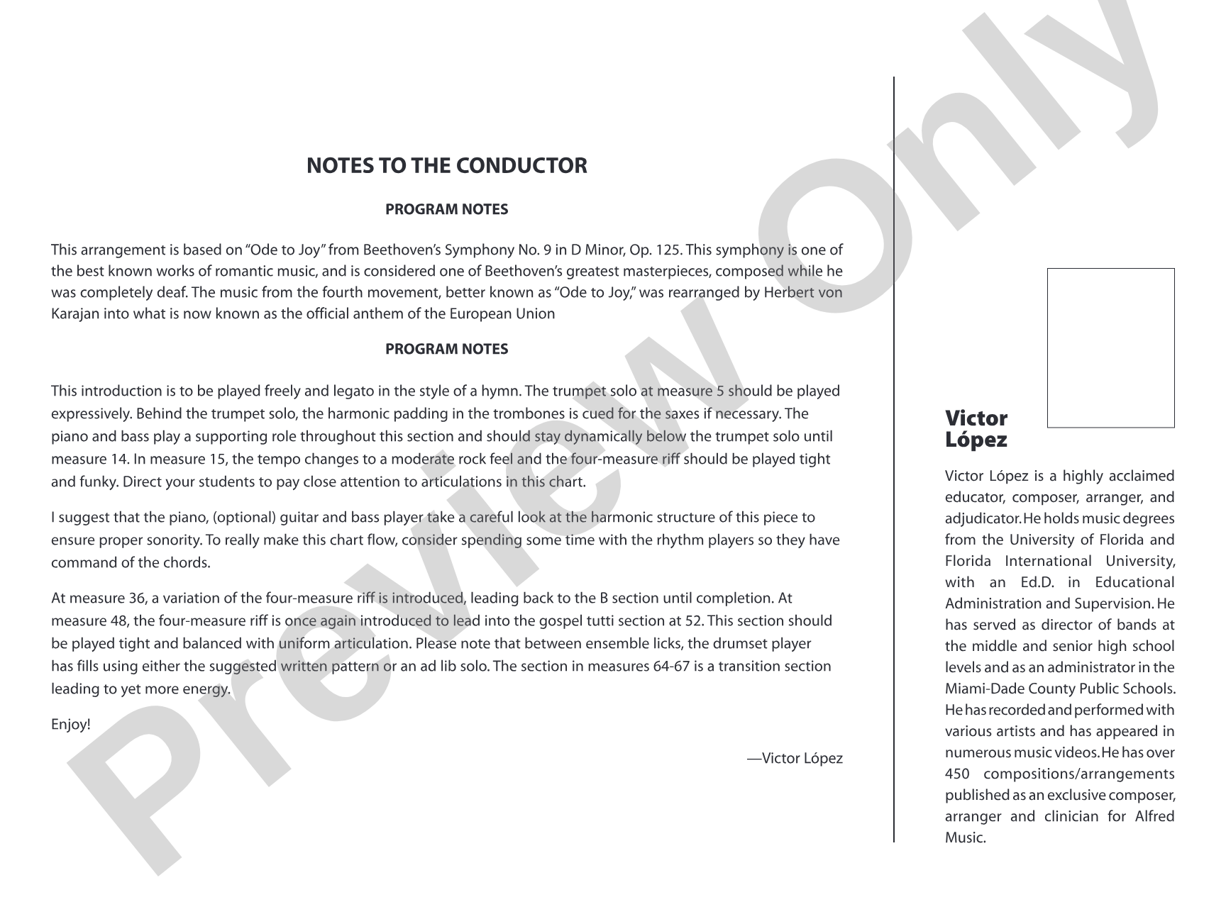 Holiday Joy: Jazz Ensemble Conductor Score & Parts