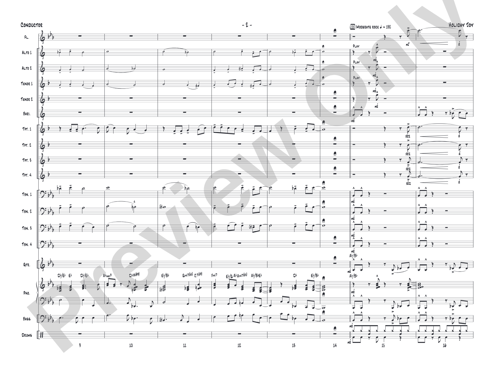 Holiday Joy: Jazz Ensemble Conductor Score & Parts