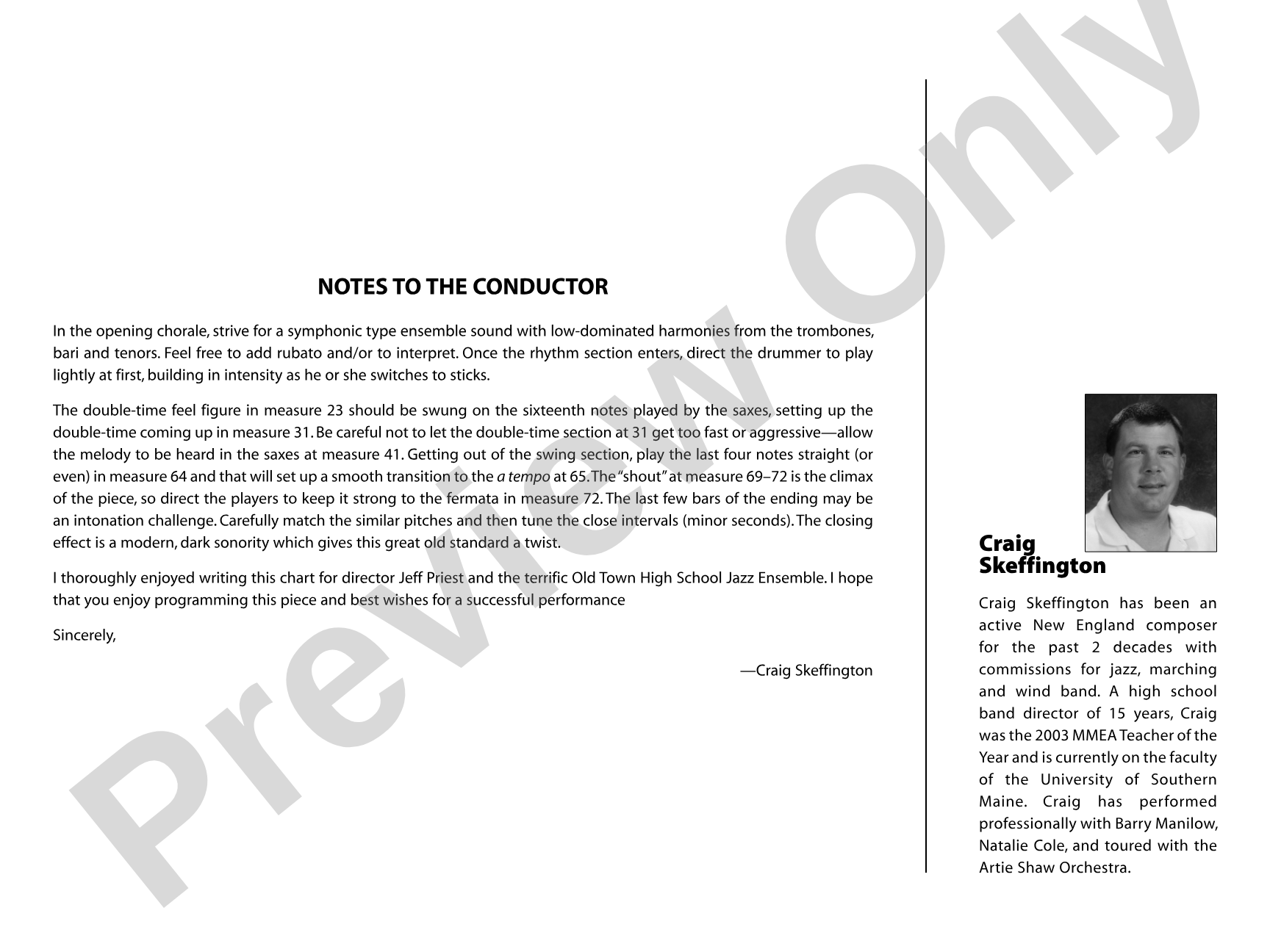 When I Fall in Love: Jazz Ensemble Conductor Score & Parts