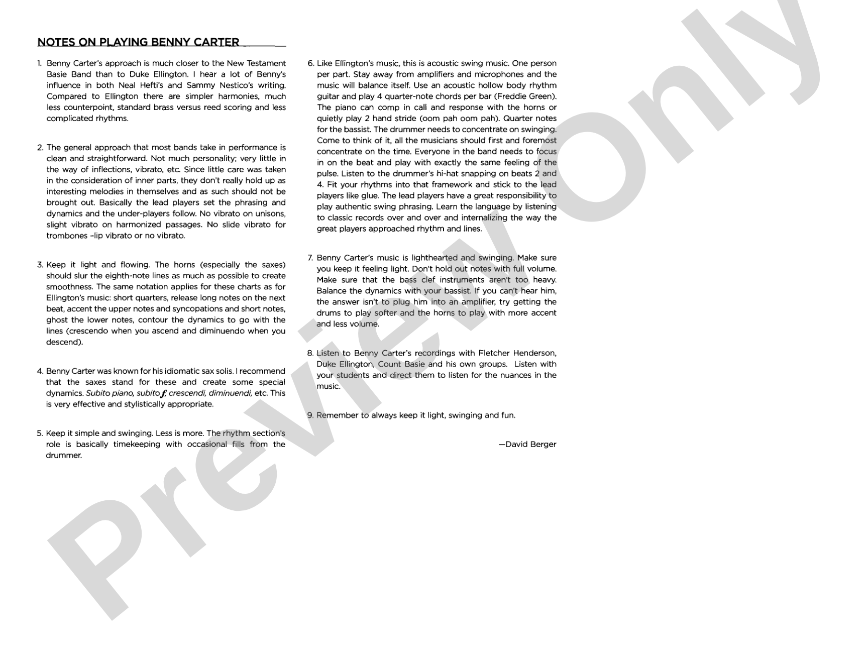Movin' Uptown: Jazz Ensemble Conductor Score & Parts