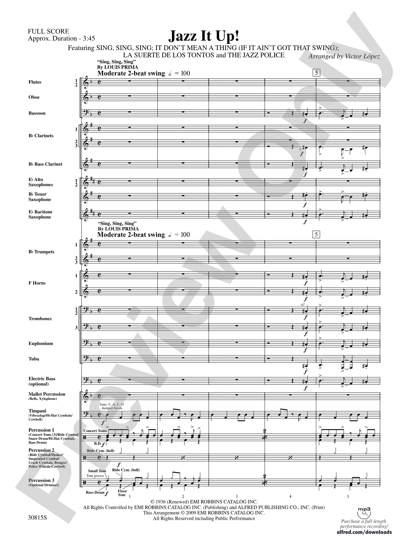 Jazz It Up!: Concert Band Conductor Score & Parts