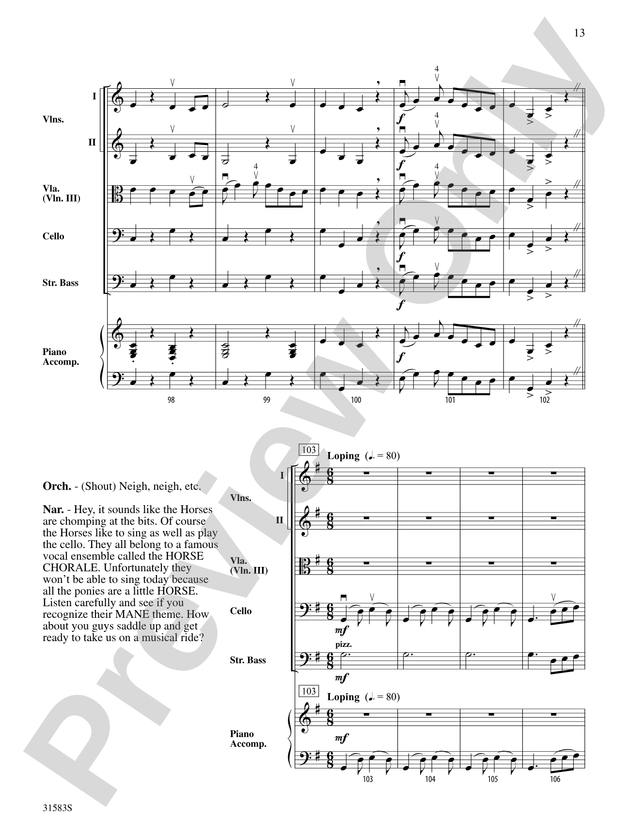 Prelude to the Afternoon on a Farm: String Orchestra Conductor Score & Parts