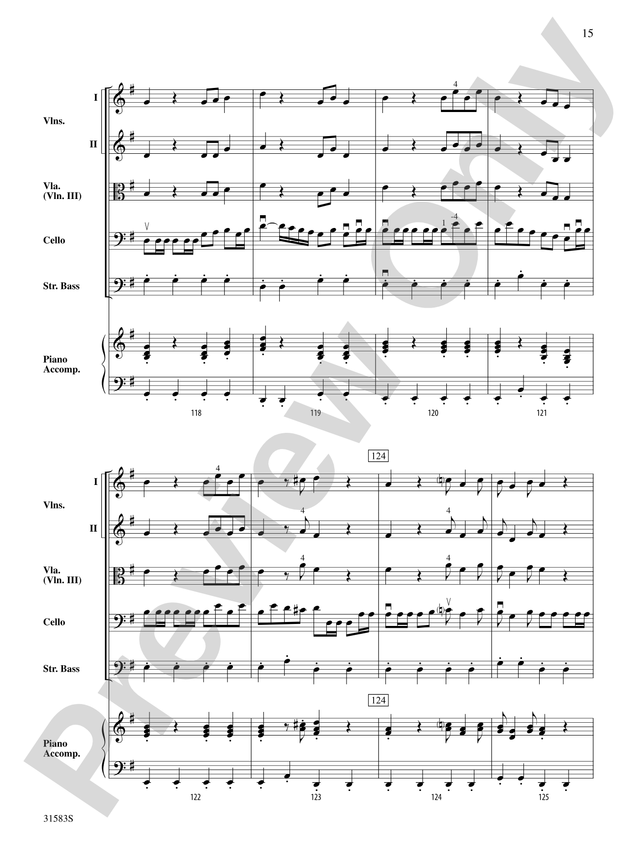 Prelude to the Afternoon on a Farm: String Orchestra Conductor Score & Parts