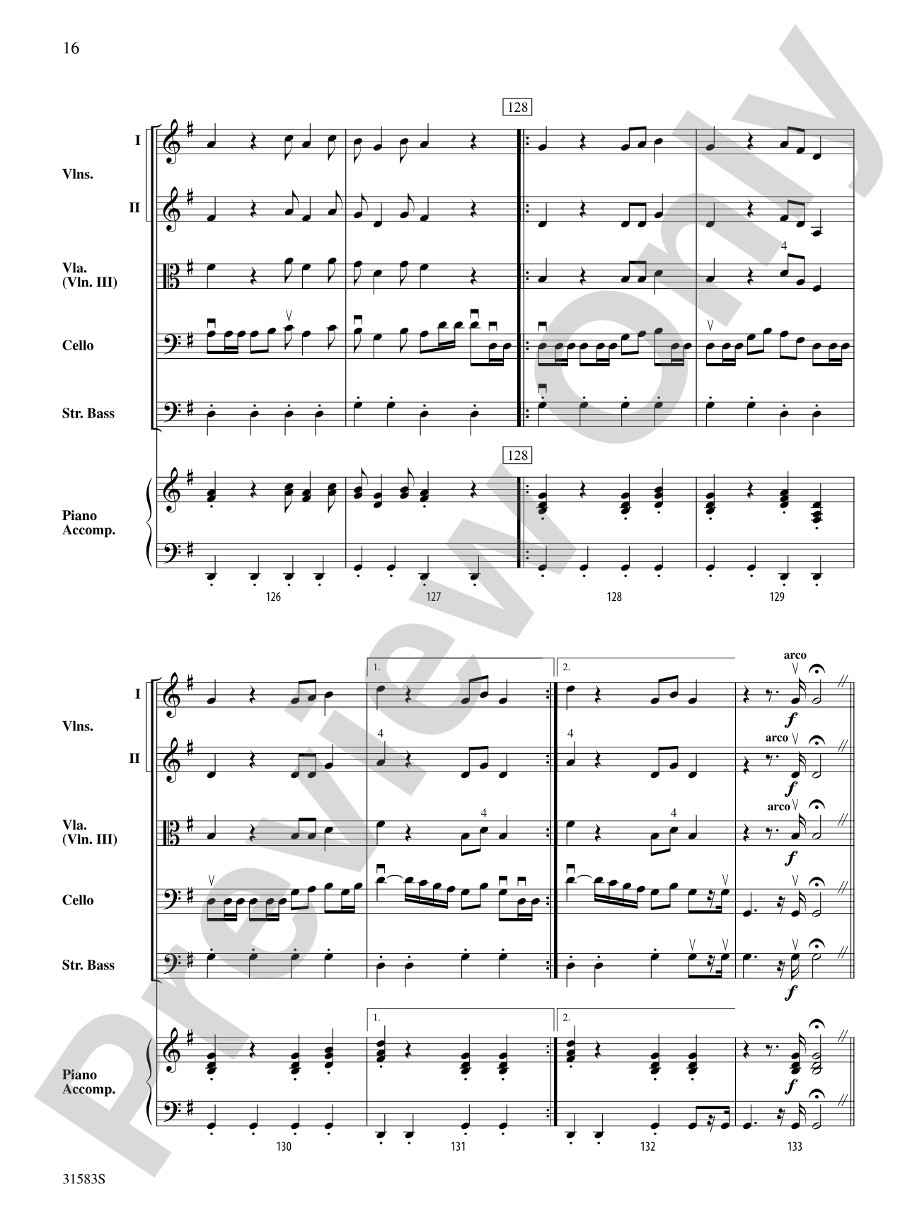Prelude to the Afternoon on a Farm: String Orchestra Conductor Score & Parts