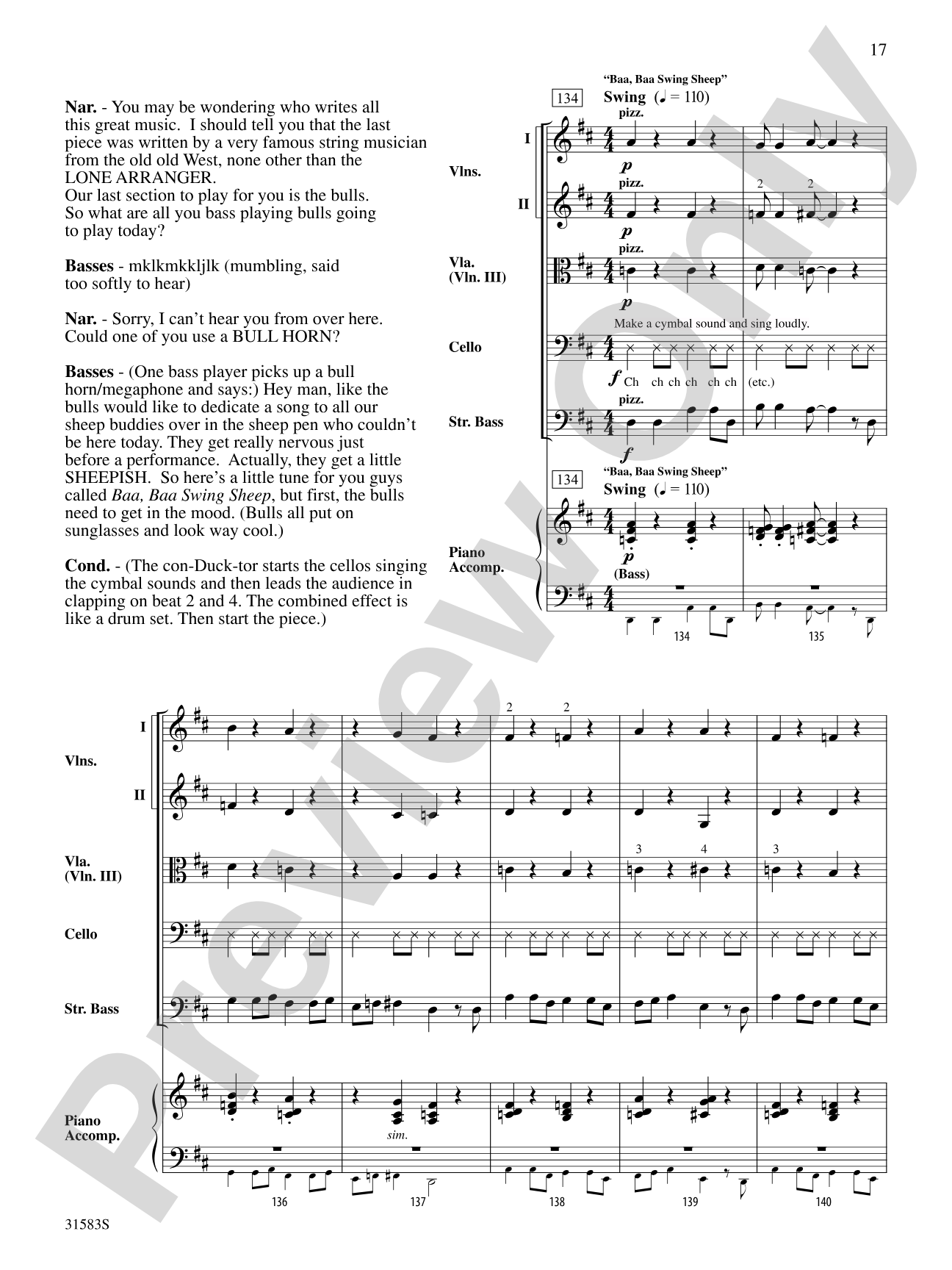 Prelude to the Afternoon on a Farm: String Orchestra Conductor Score & Parts