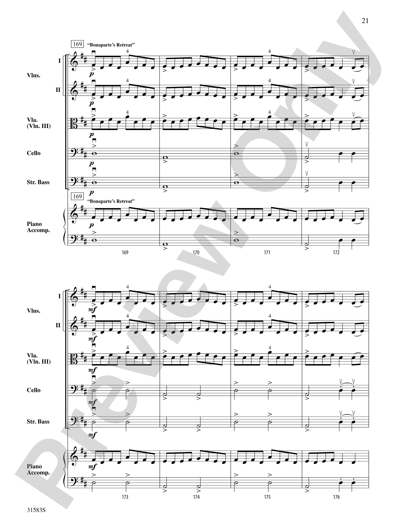 Prelude to the Afternoon on a Farm: String Orchestra Conductor Score & Parts
