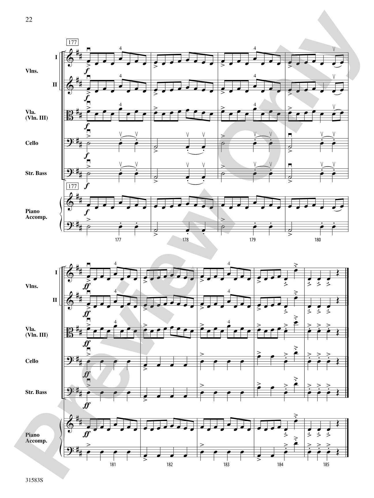 Prelude to the Afternoon on a Farm: String Orchestra Conductor Score & Parts