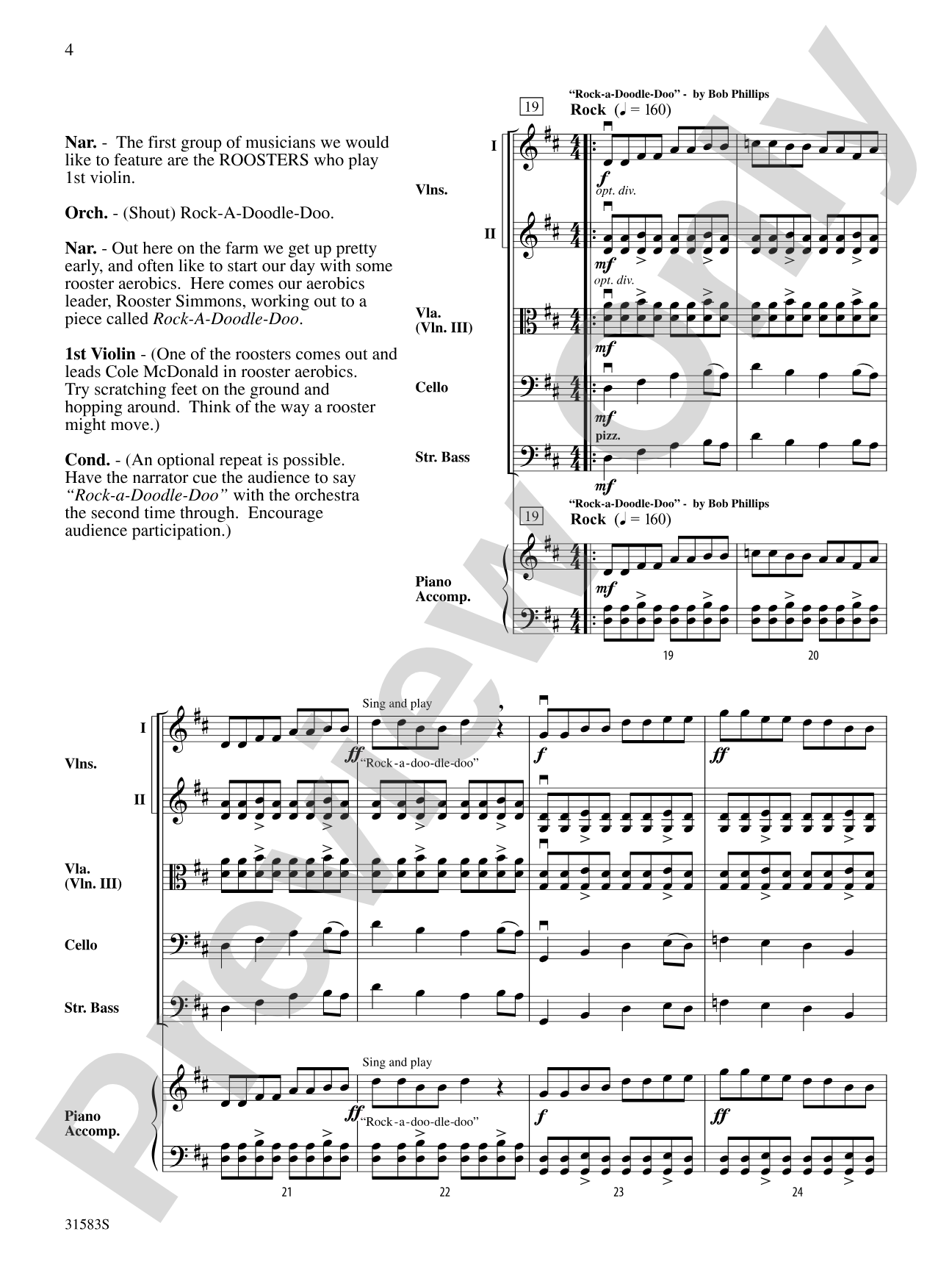 Prelude to the Afternoon on a Farm: String Orchestra Conductor Score & Parts