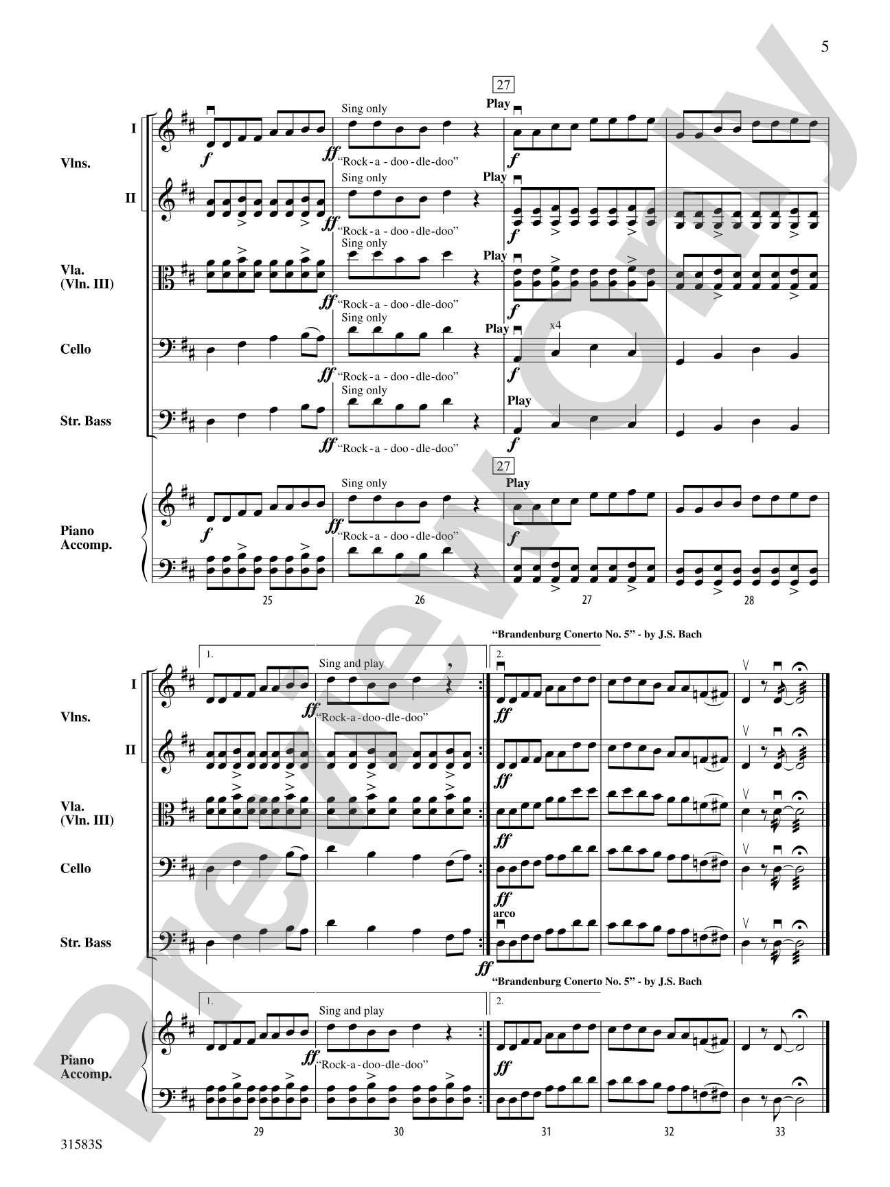 Prelude to the Afternoon on a Farm: String Orchestra Conductor Score & Parts