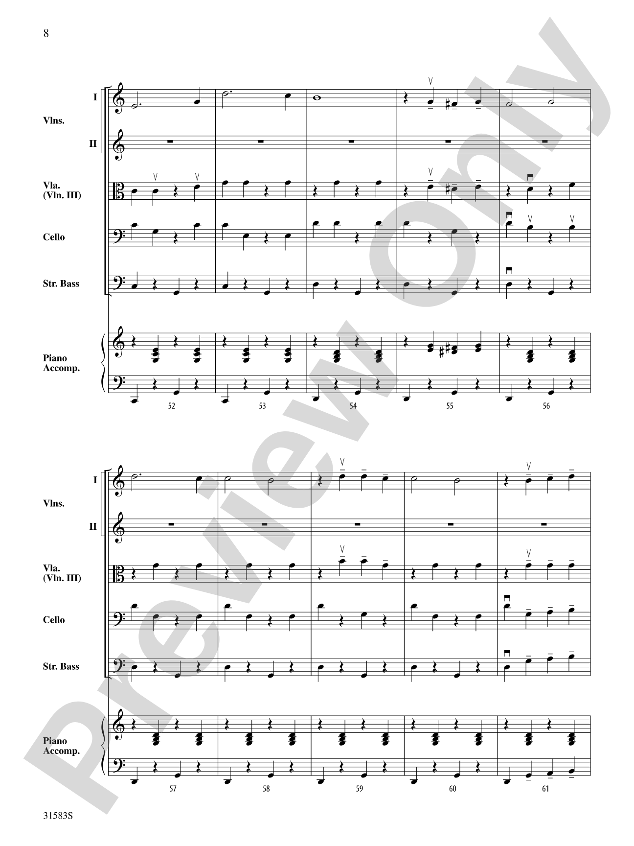 Prelude to the Afternoon on a Farm: String Orchestra Conductor Score & Parts