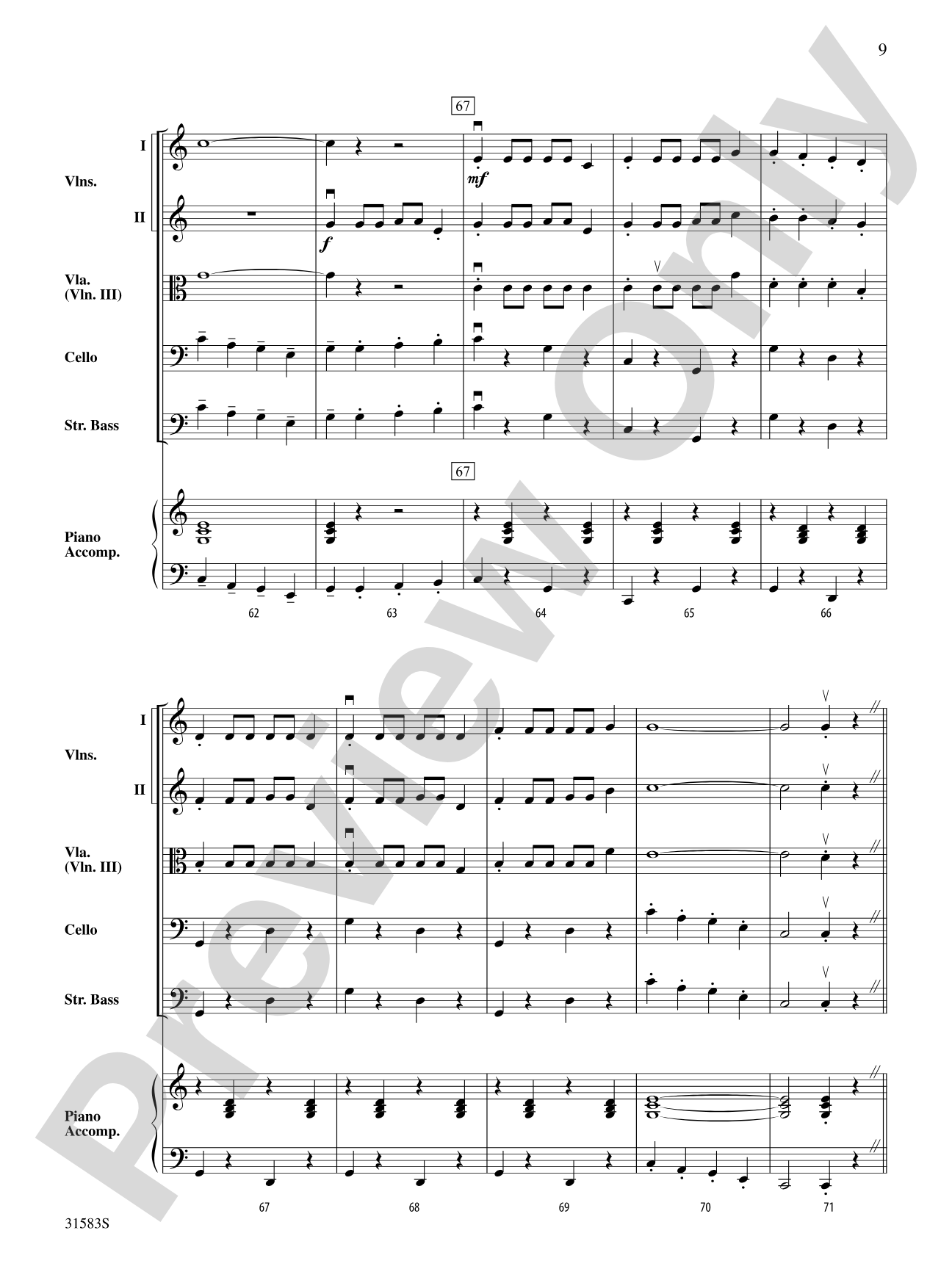 Prelude to the Afternoon on a Farm: String Orchestra Conductor Score & Parts