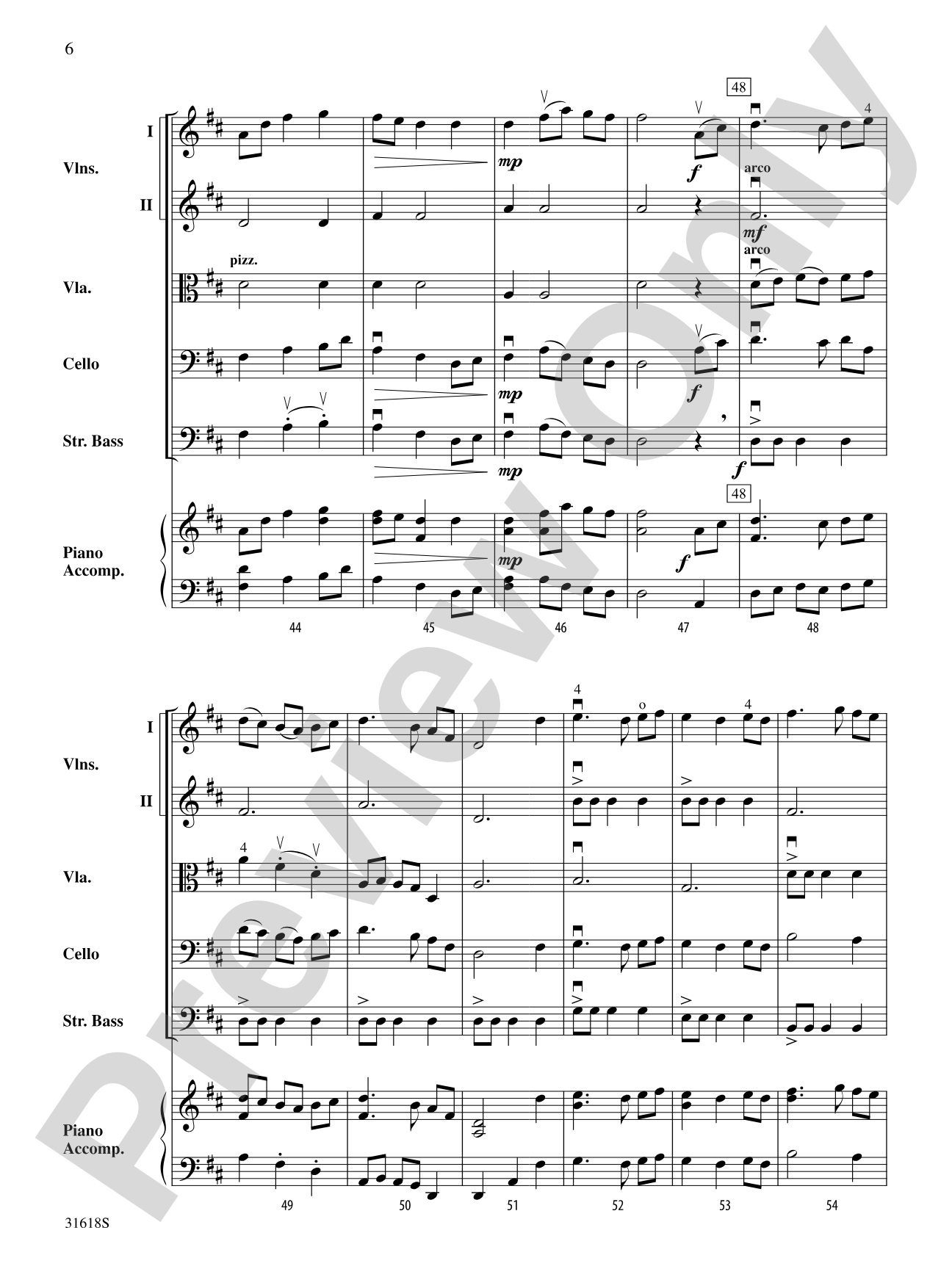 Midnight on the Water: String Orchestra Conductor Score & Parts